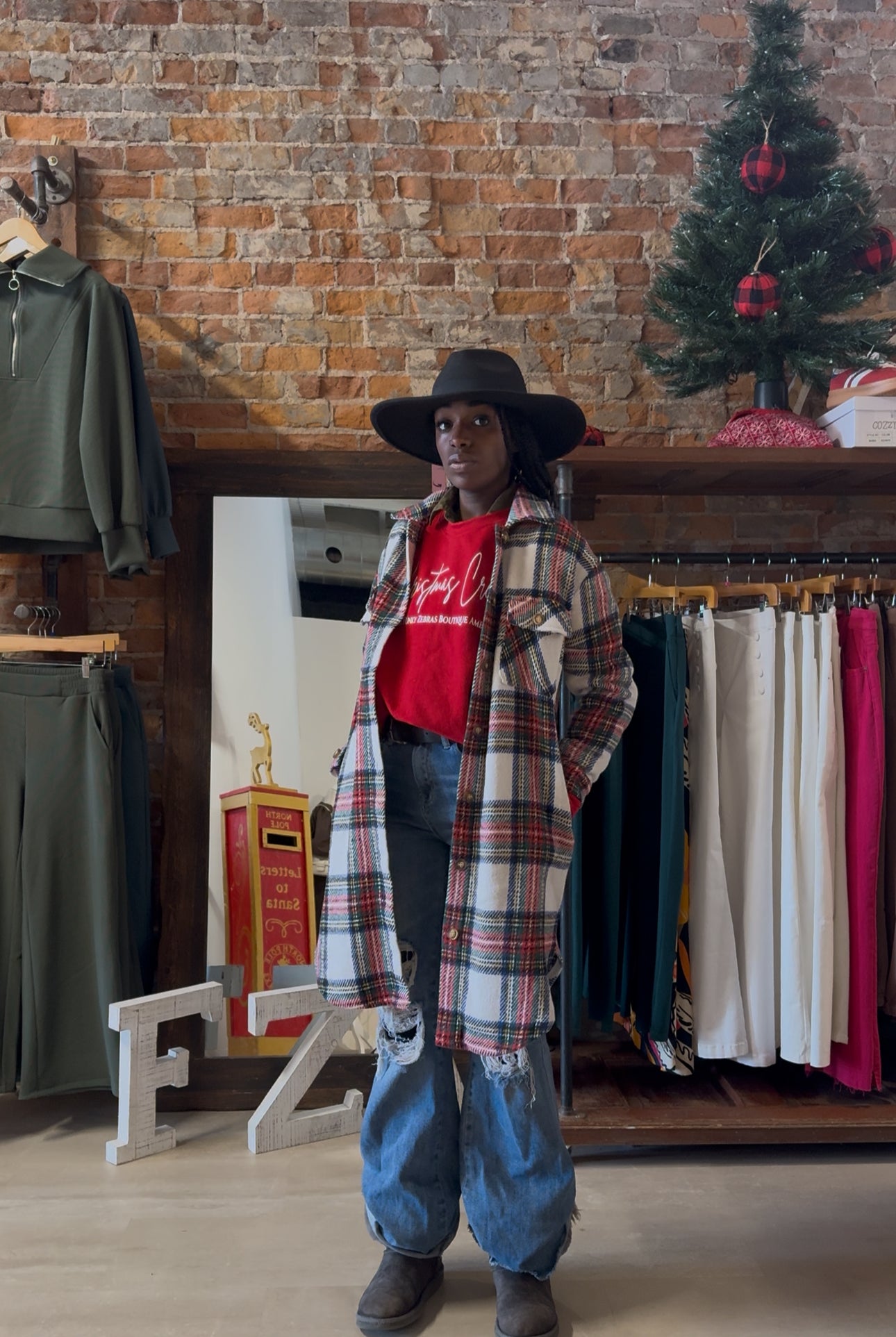 Jaci Long Plaid Shacket-Jackets-Panache Apparel Co.-The Funky Zebra Ames, Women's Fashion Boutique in Ames, Iowa
