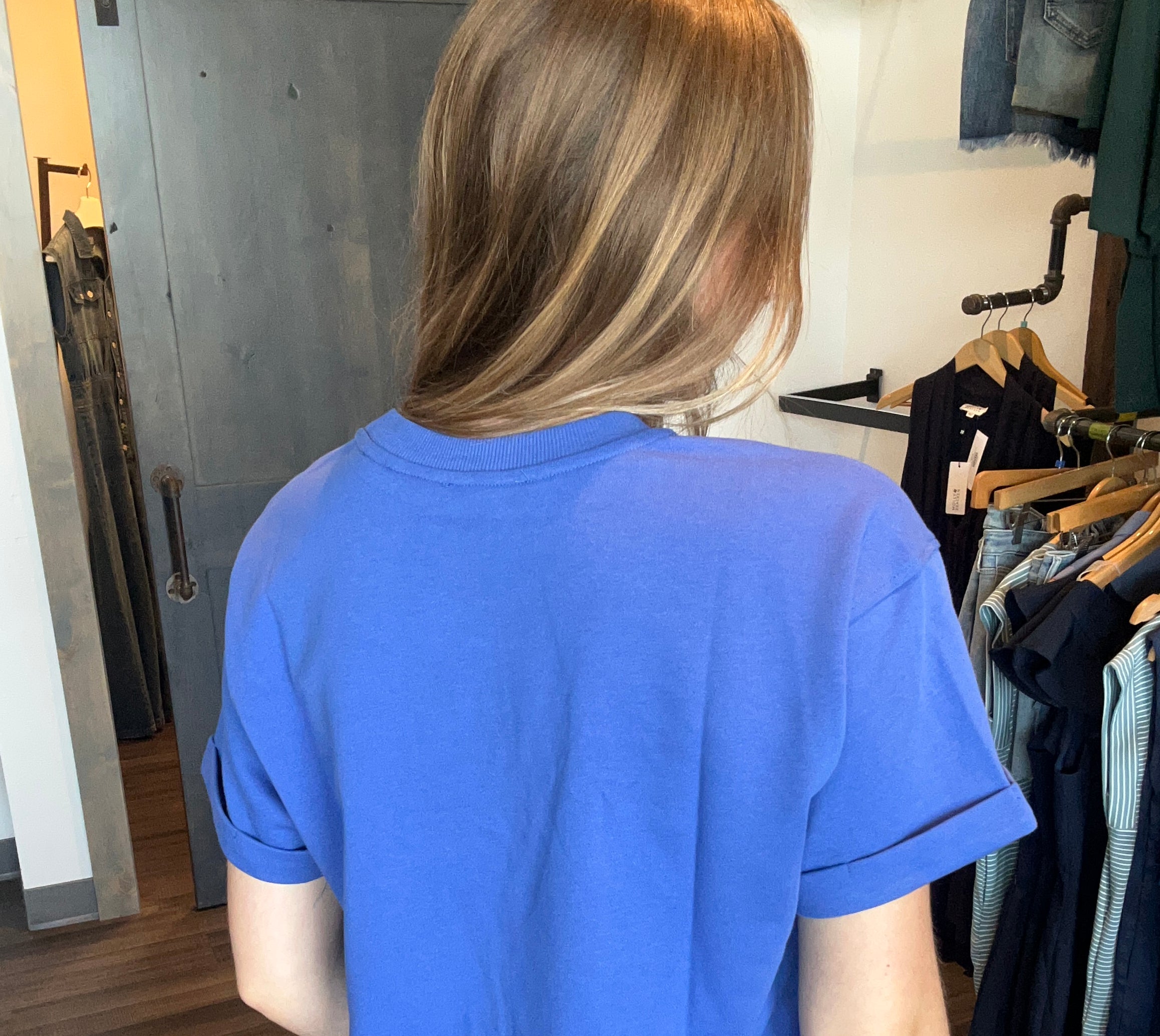 Trisha Royal Cuff Top-Wishlist-The Funky Zebra Ames, Women's Fashion Boutique in Ames, Iowa