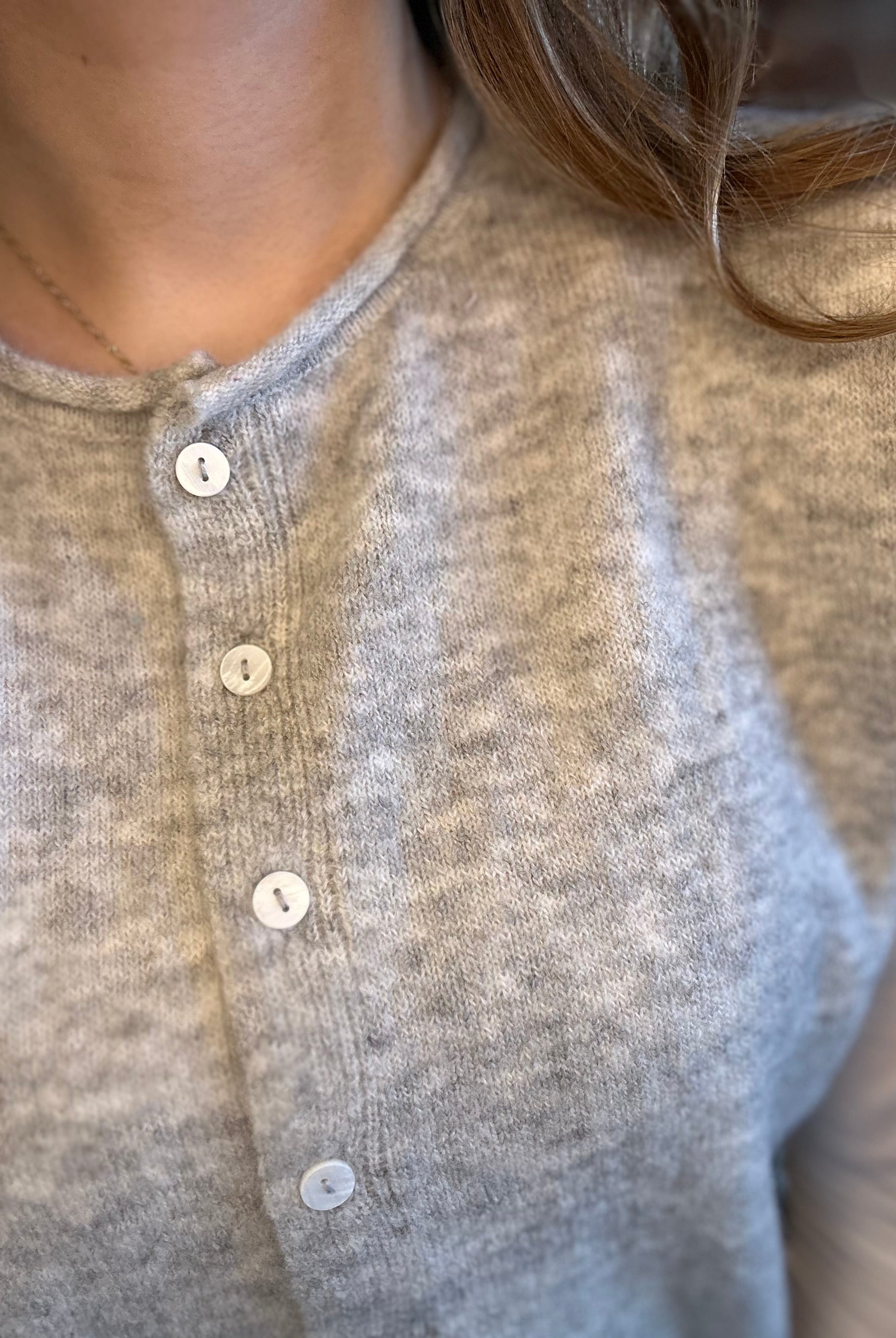 Hadley Heather Gray Button Up Sweater-Cardigans-Blu Pepper-The Funky Zebra Ames, Women's Fashion Boutique in Ames, Iowa