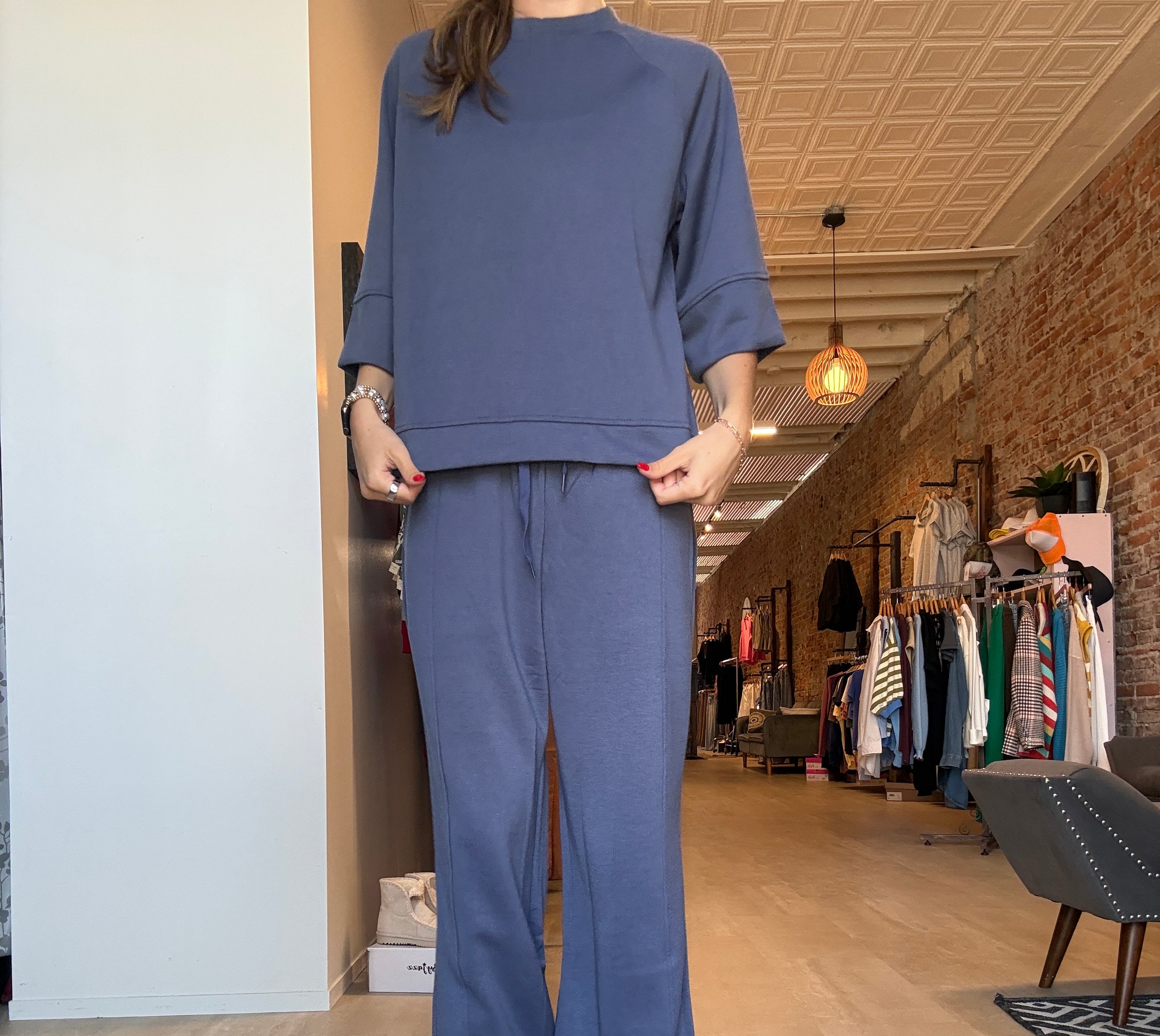 Mira Scuba Set Three Quarter Sleeve-Zenana-The Funky Zebra Ames, Women's Fashion Boutique in Ames, Iowa