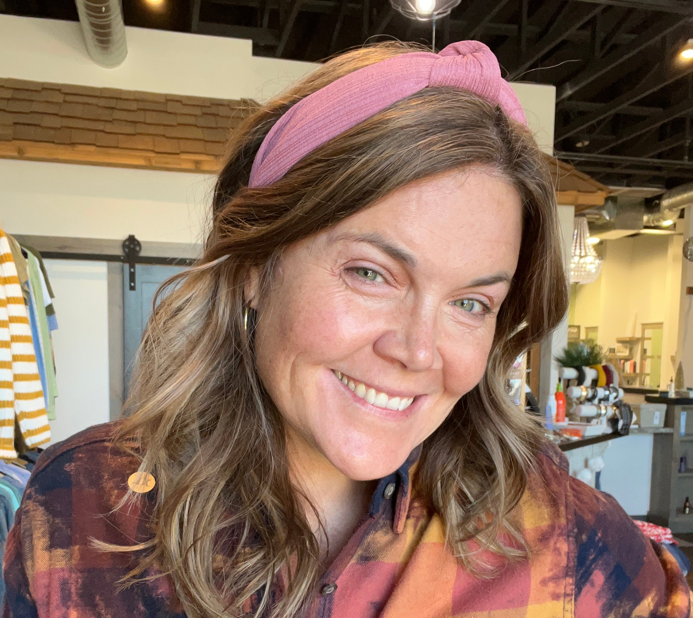 MN Navy Maroon Flannel-Long Sleeves-The Funky Zebra Ames-The Funky Zebra Ames, Women's Fashion Boutique in Ames, Iowa