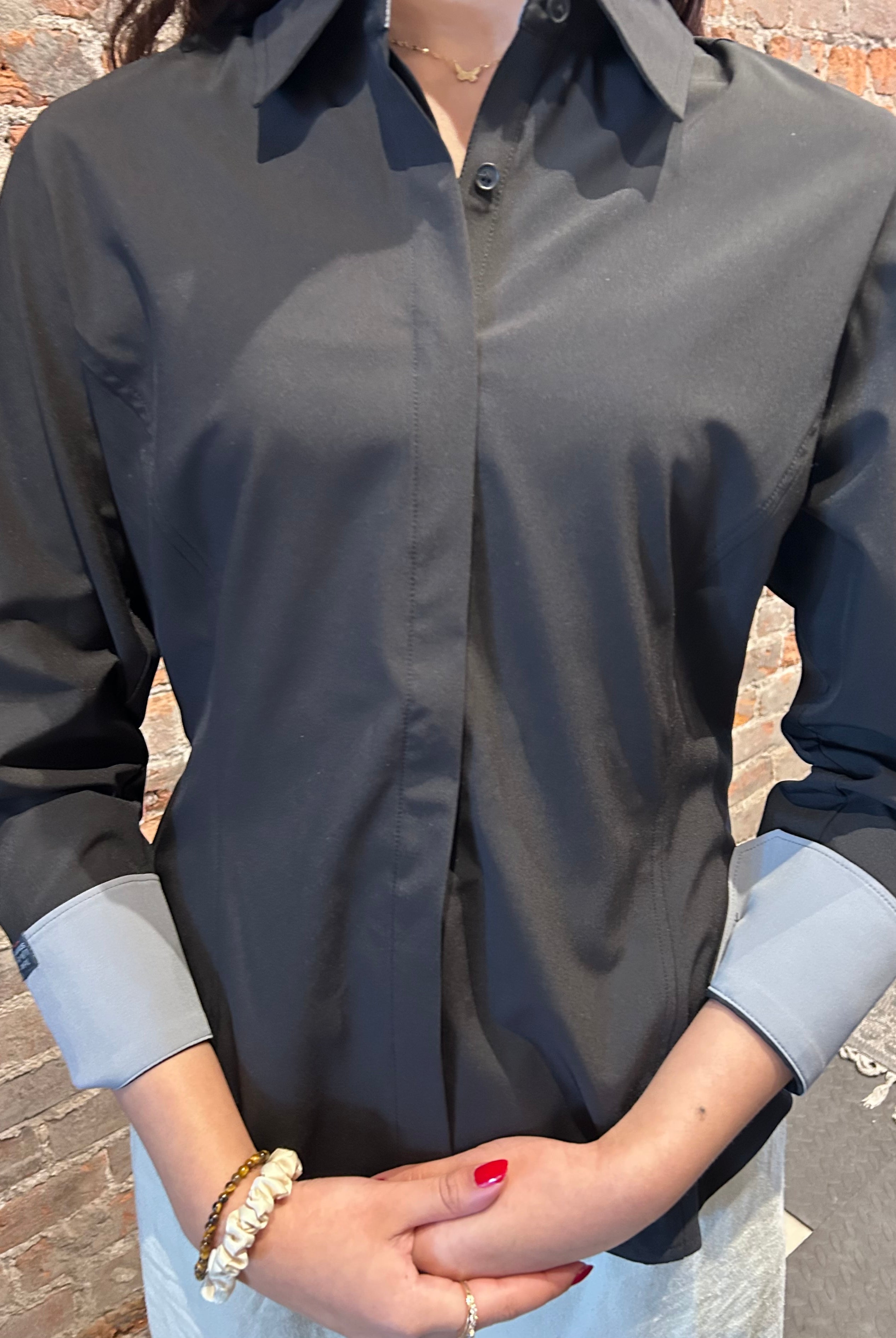 Executive Button Up-Long Sleeves-Storm Creek-The Funky Zebra Ames, Women's Fashion Boutique in Ames, Iowa