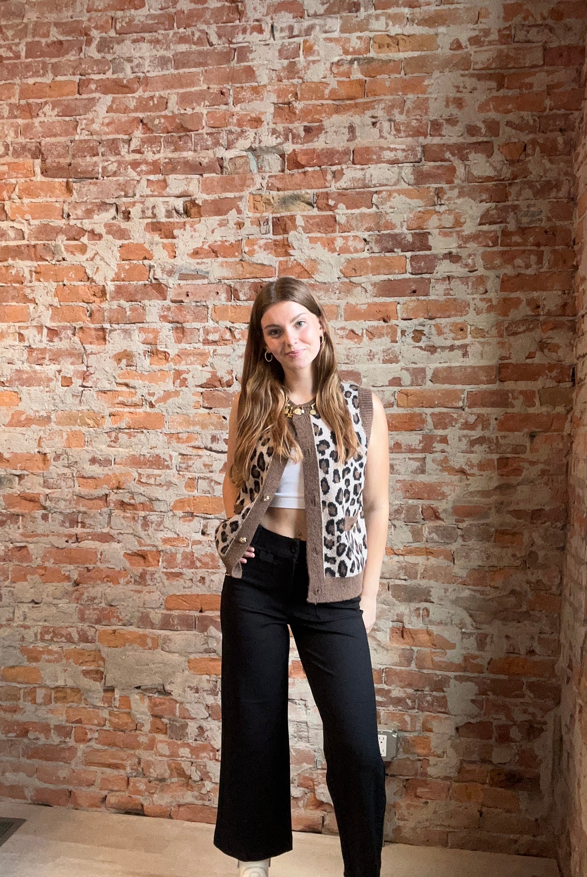 APNY Black Ponte Cropped Wide Leg with Patch Pocket-The Funky Zebra Ames-The Funky Zebra Ames, Women's Fashion Boutique in Ames, Iowa