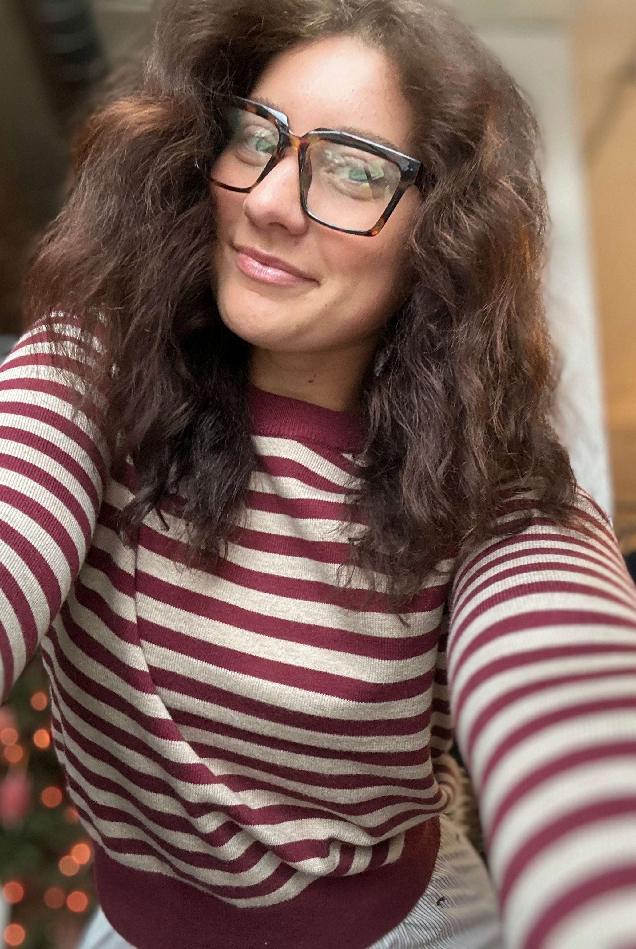 Clara Striped Sweater-apparel-Be Cool-The Funky Zebra Ames, Women's Fashion Boutique in Ames, Iowa