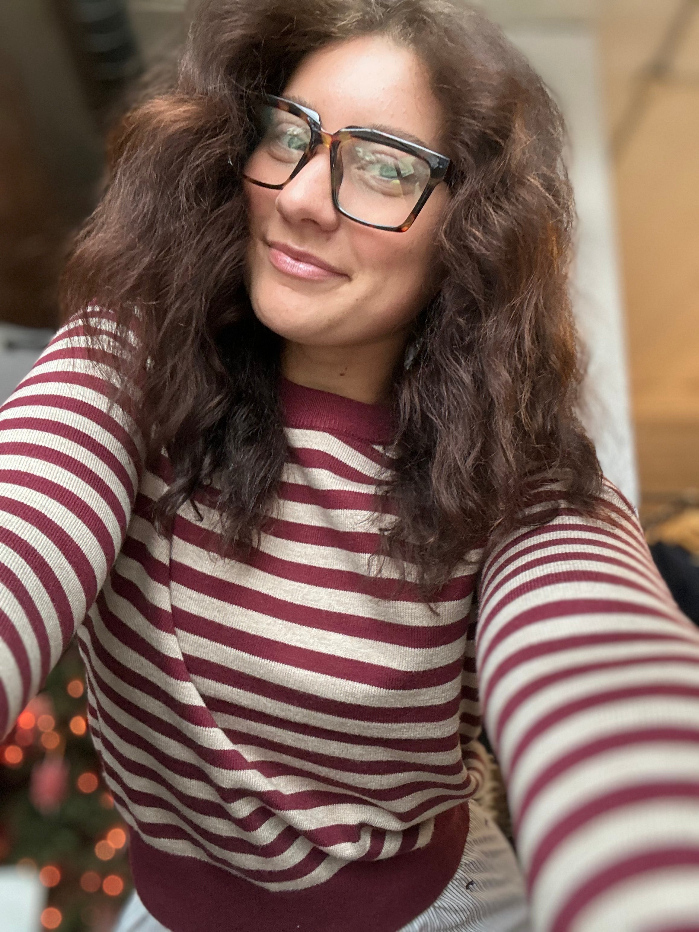 Clara Striped Sweater-apparel-Be Cool-The Funky Zebra Ames, Women's Fashion Boutique in Ames, Iowa