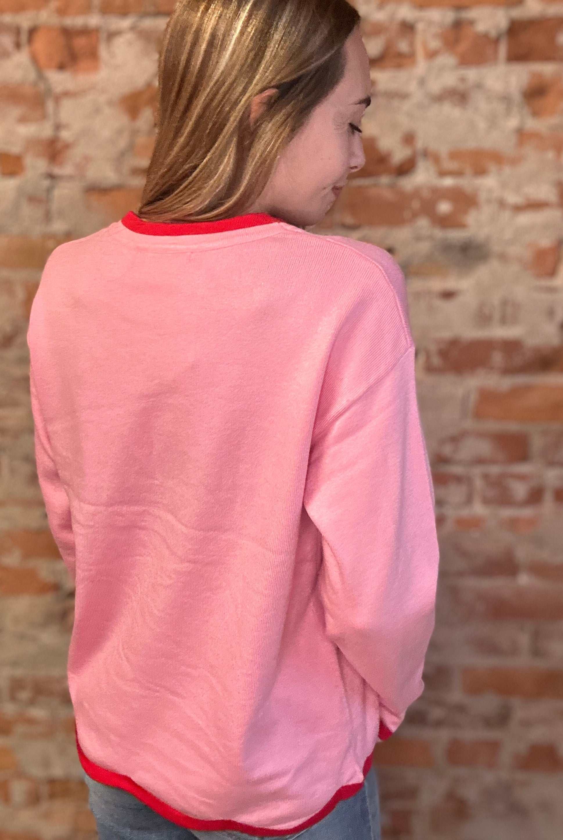 Briana Scalloped Sweater-apparel-Staccato-The Funky Zebra Ames, Women's Fashion Boutique in Ames, Iowa