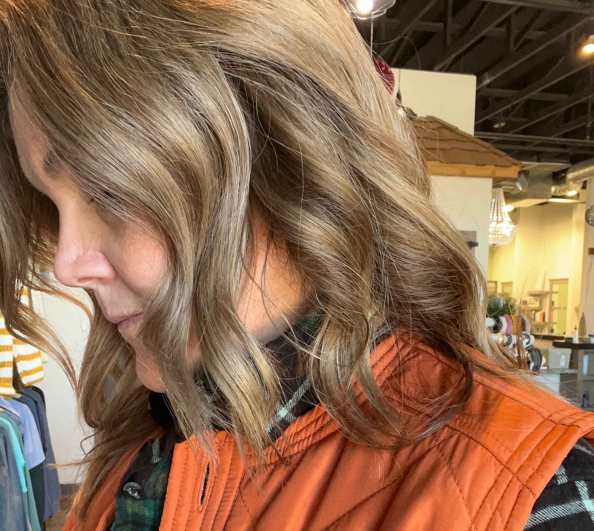 MN Orange Denver Vest-The Funky Zebra Ames-The Funky Zebra Ames, Women's Fashion Boutique in Ames, Iowa