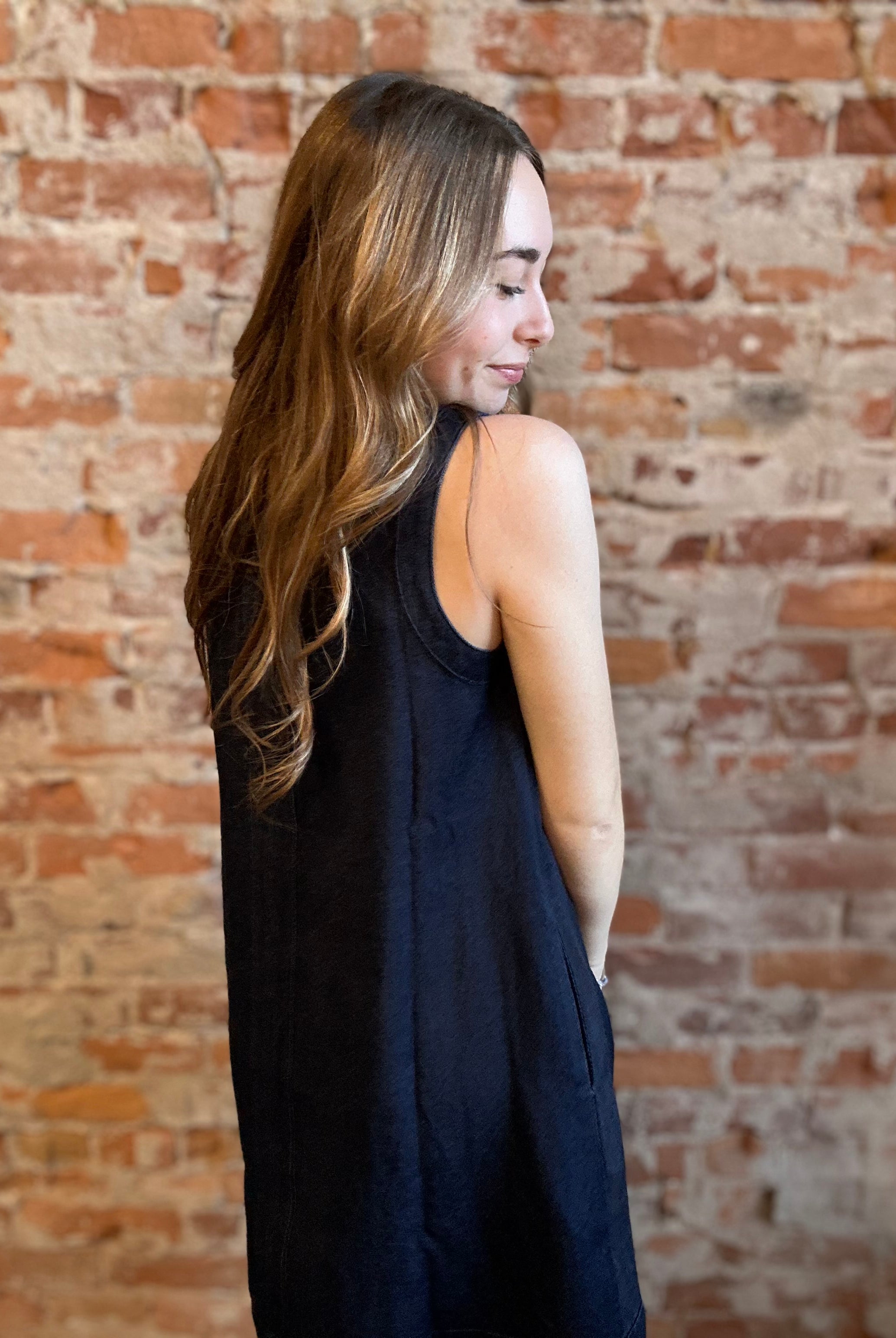 Vanessa Denim Dress-Dresses-Doe and Rae-The Funky Zebra Ames, Women's Fashion Boutique in Ames, Iowa