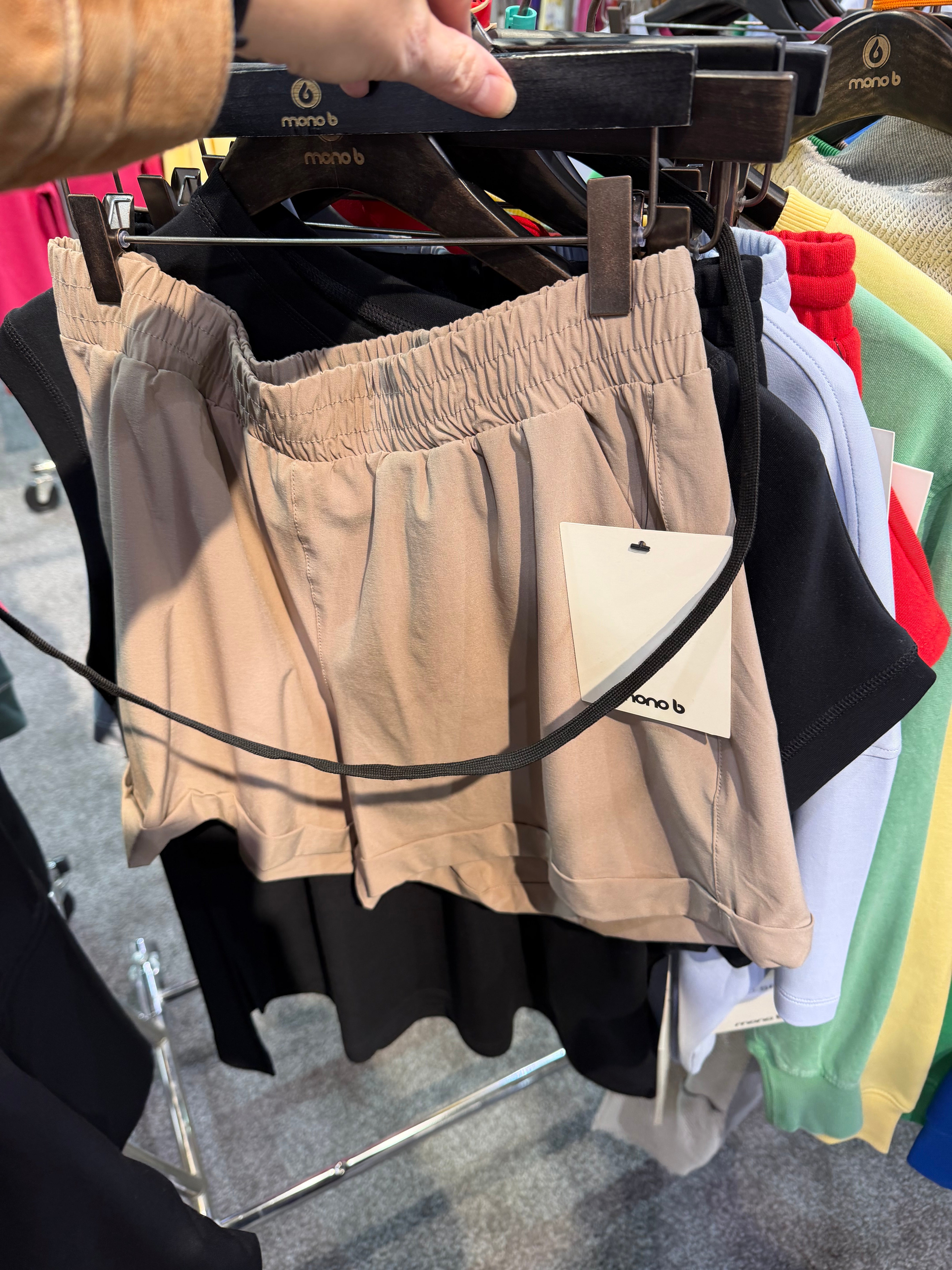 Ellie Athleisure Cuffed Shorts-Shorts-Mono B-The Funky Zebra Ames, Women's Fashion Boutique in Ames, Iowa