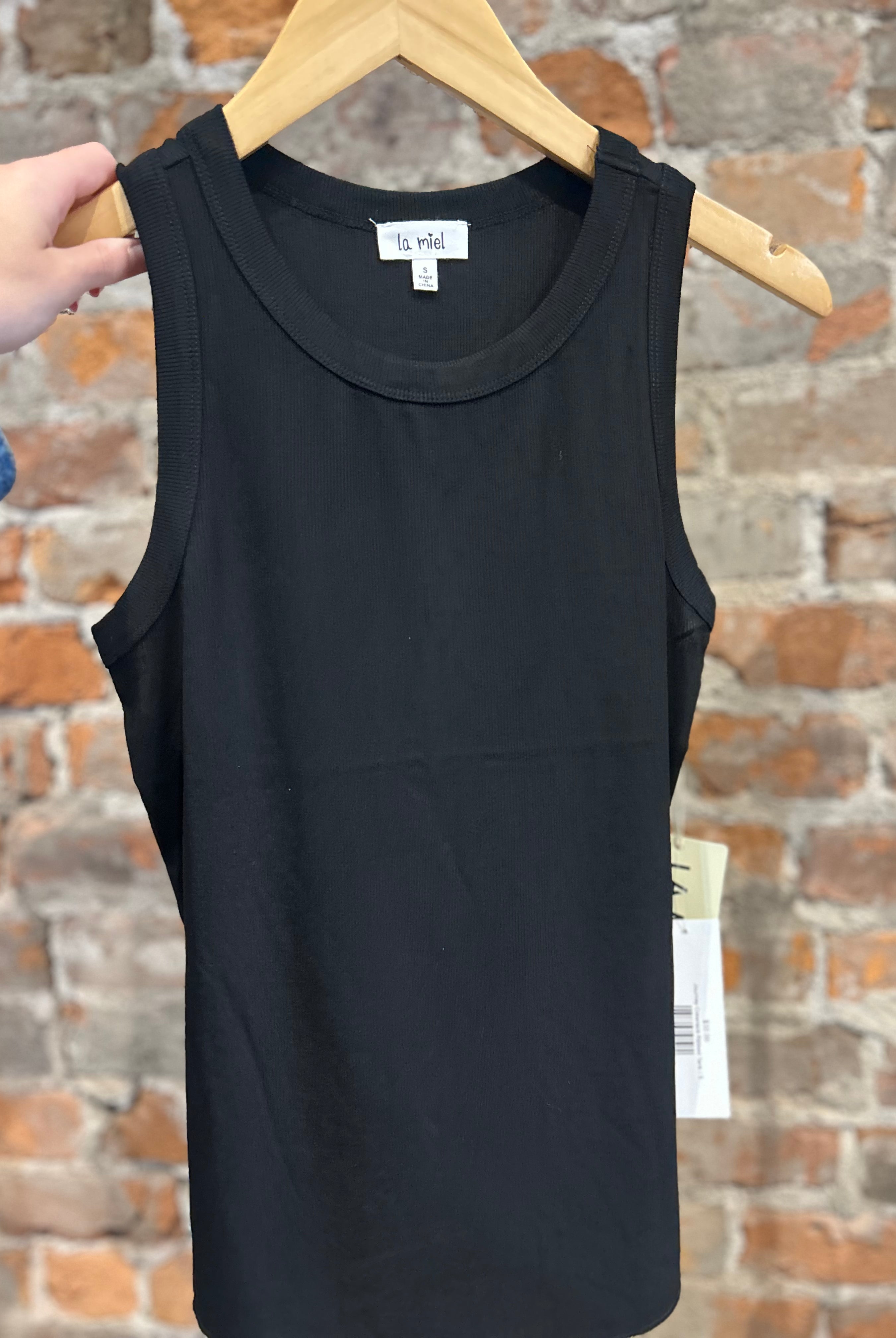 Dani Ribbed Tank-La Miel-The Funky Zebra Ames, Women's Fashion Boutique in Ames, Iowa