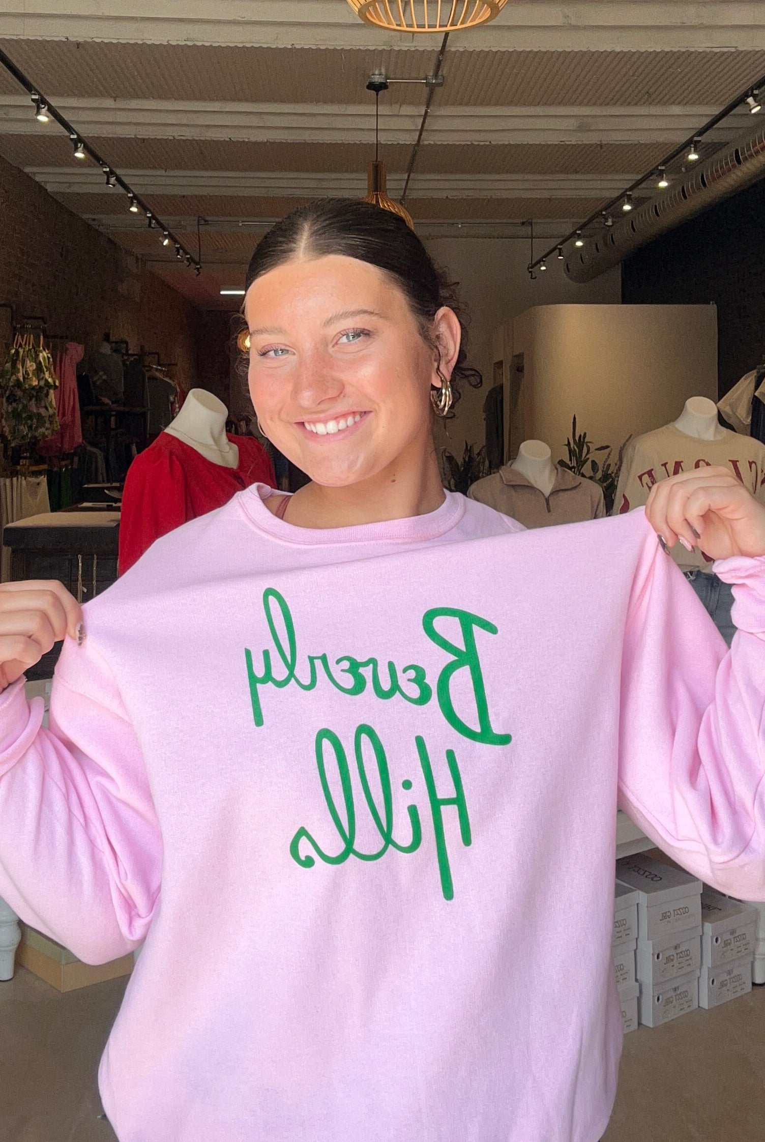 Beverly Hills Sweatshirt-Graphic Sweatshirt-Ocean and 7th-The Funky Zebra Ames, Women's Fashion Boutique in Ames, Iowa