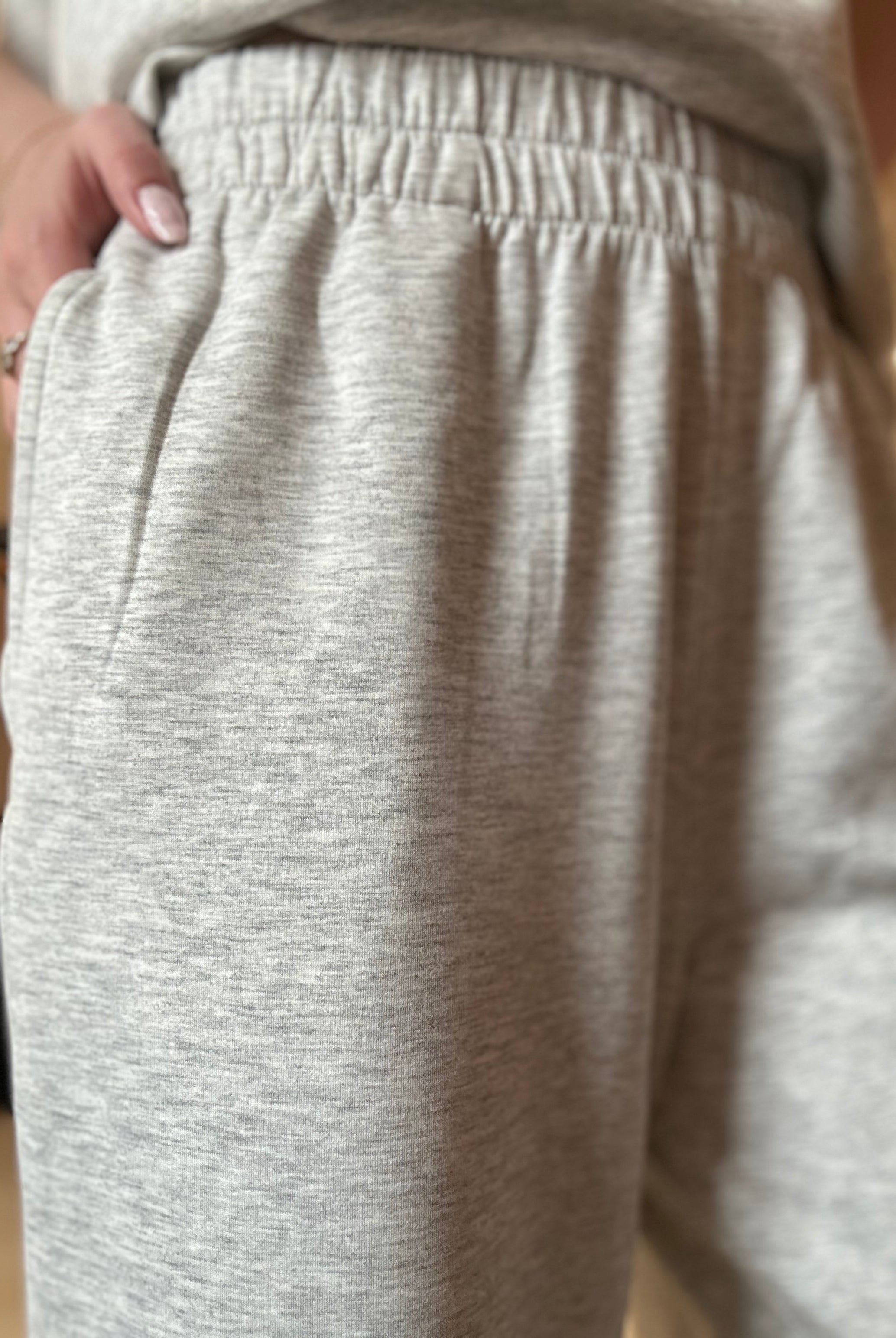 Dani Scuba Half Zip Gray Set-Zenana-The Funky Zebra Ames, Women's Fashion Boutique in Ames, Iowa
