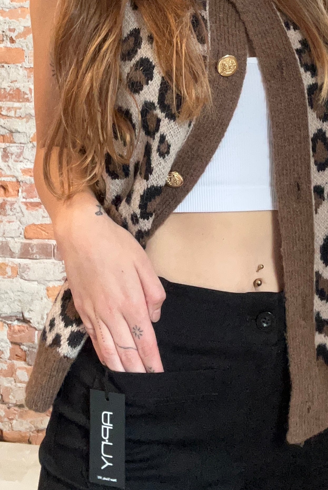 APNY Black Ponte Cropped Wide Leg with Patch Pocket-The Funky Zebra Ames-The Funky Zebra Ames, Women's Fashion Boutique in Ames, Iowa