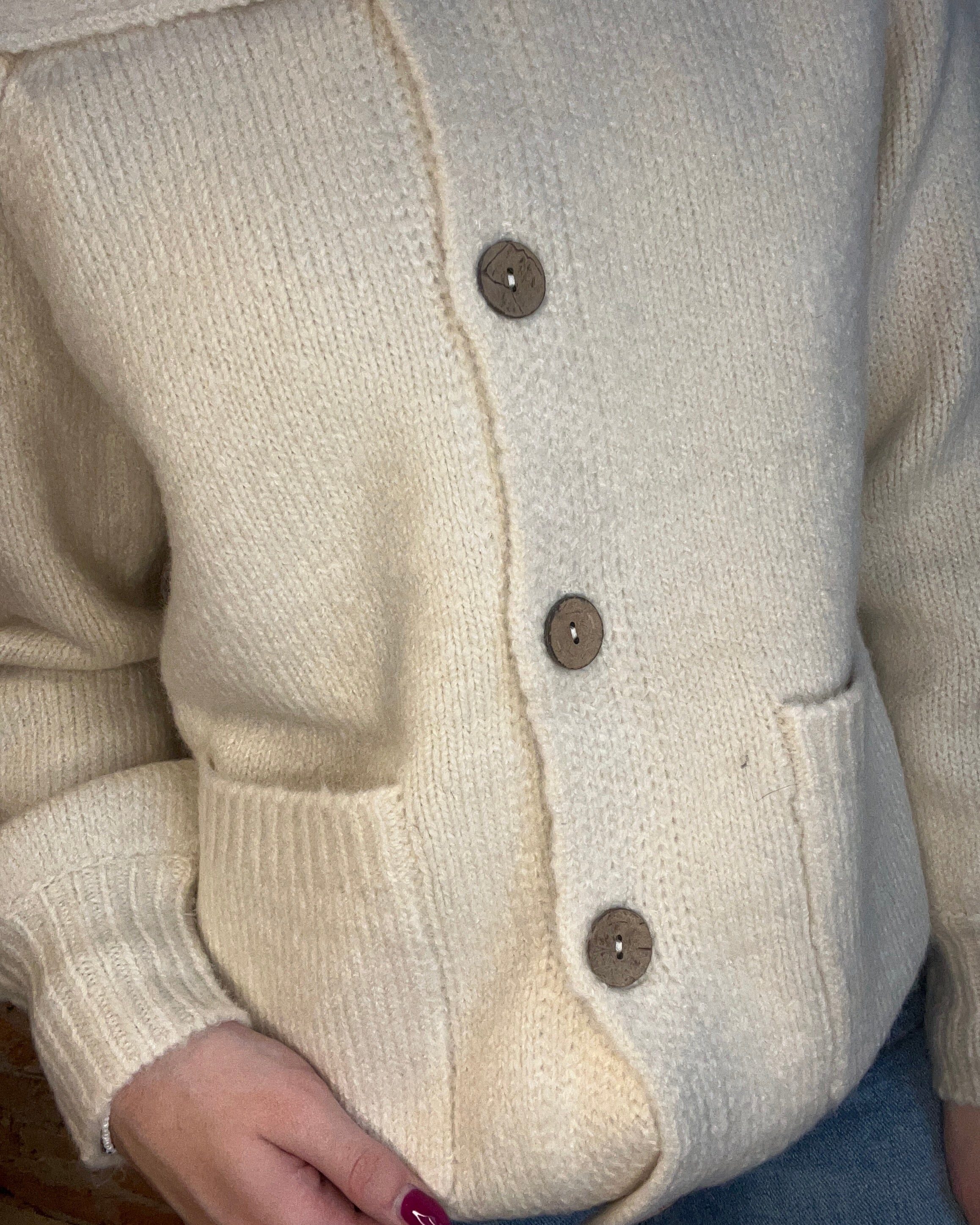 Emilia Chunky Cardigan-apparel-Staccato-The Funky Zebra Ames, Women's Fashion Boutique in Ames, Iowa