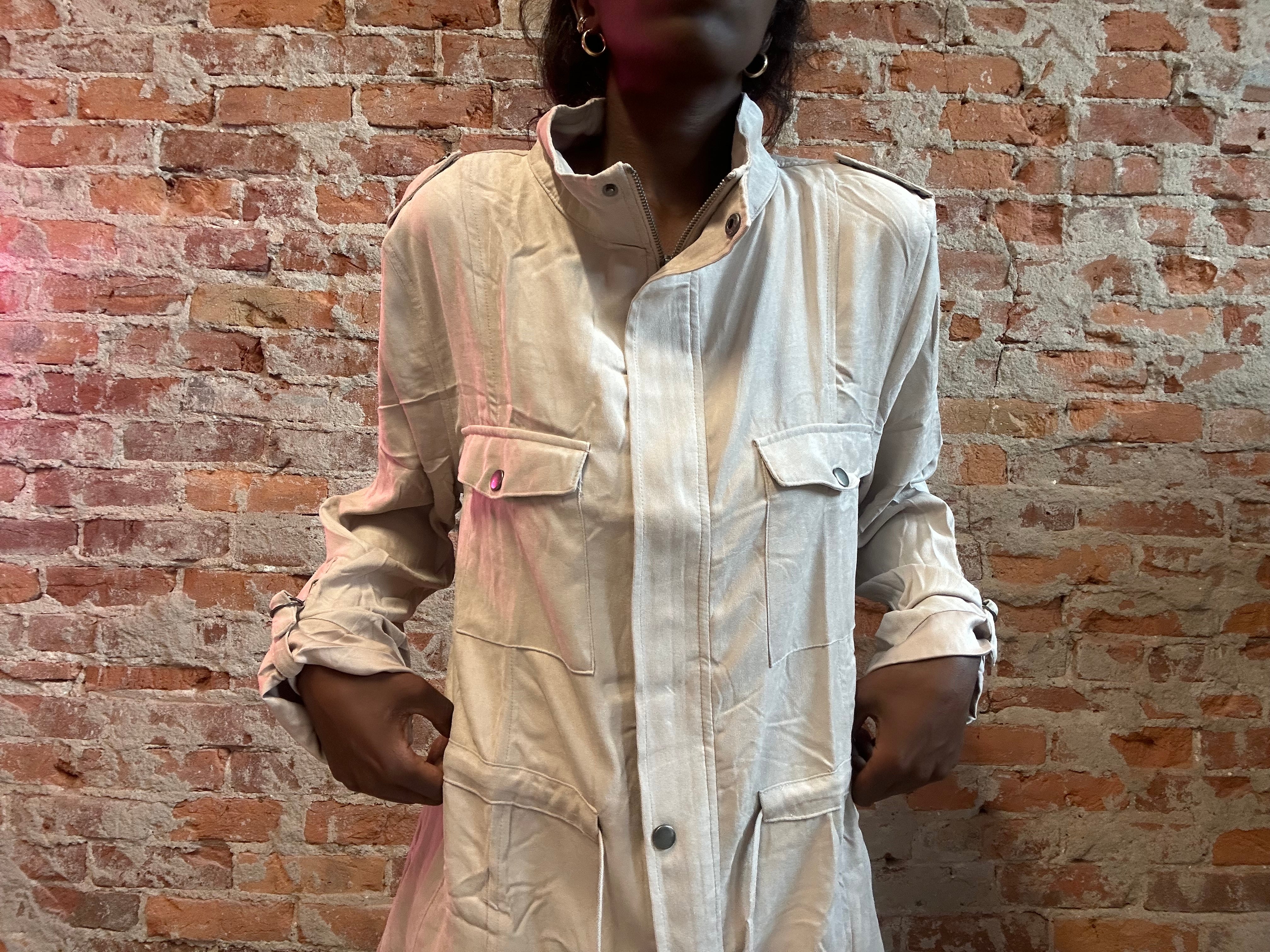 Ramona Utility Jacket-Jackets-Be Cool-The Funky Zebra Ames, Women's Fashion Boutique in Ames, Iowa