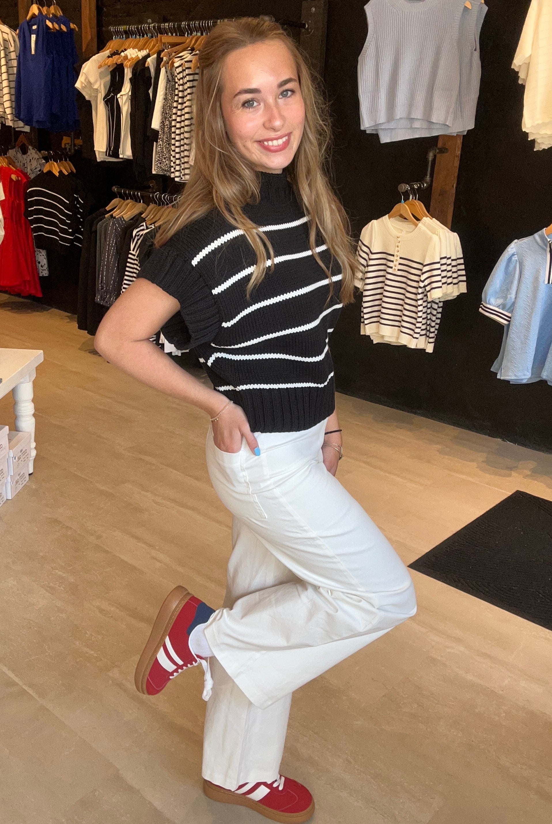 Tricia Red Sneaker-Shoes-Air Rider-The Funky Zebra Ames, Women's Fashion Boutique in Ames, Iowa