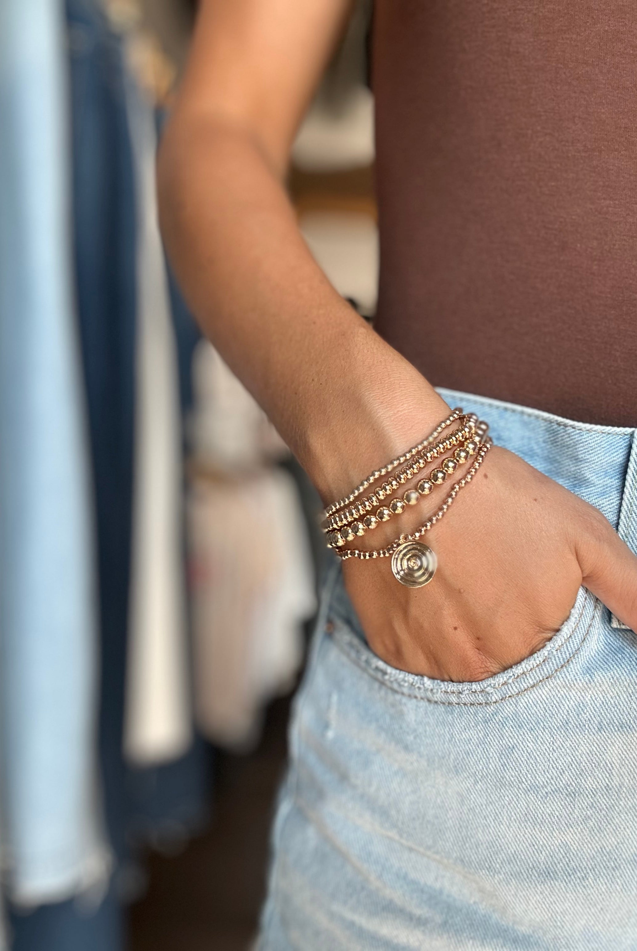 $2.99 Beaded Bracelet-Accessories-The Funky Zebra Ames-The Funky Zebra Ames, Women's Fashion Boutique in Ames, Iowa