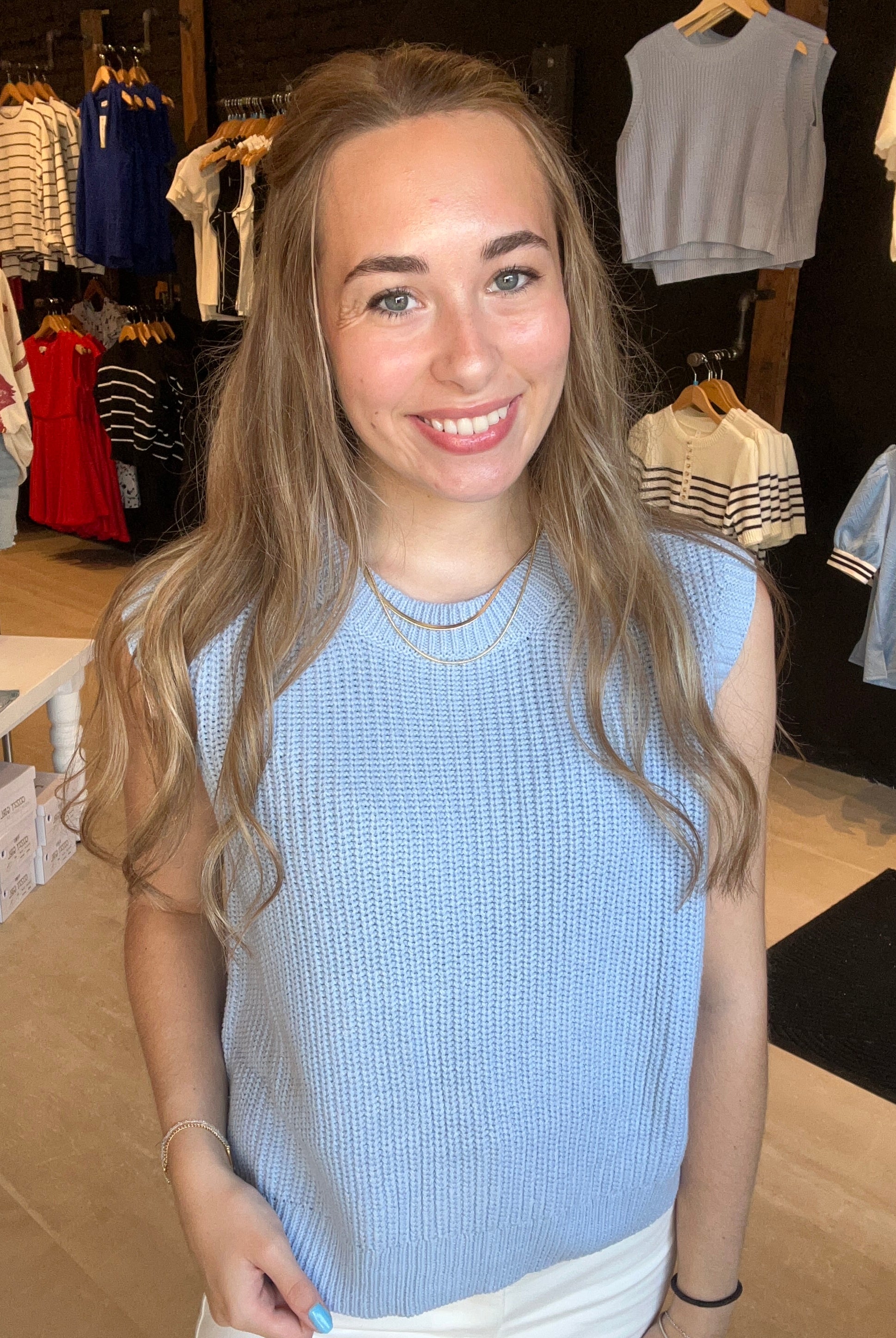 Missy Knit Sweater Vest-Vests-Wishlist-The Funky Zebra Ames, Women's Fashion Boutique in Ames, Iowa