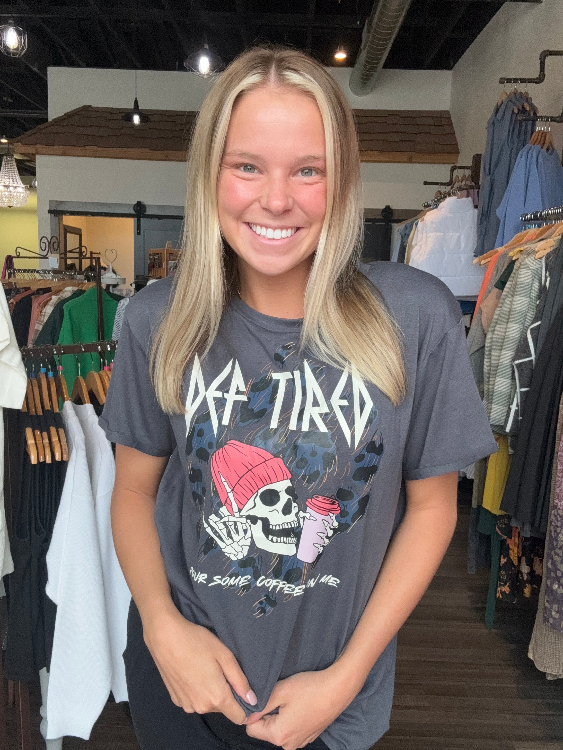 Def Tired Tee-Panache Accessories-The Funky Zebra Ames, Women's Fashion Boutique in Ames, Iowa