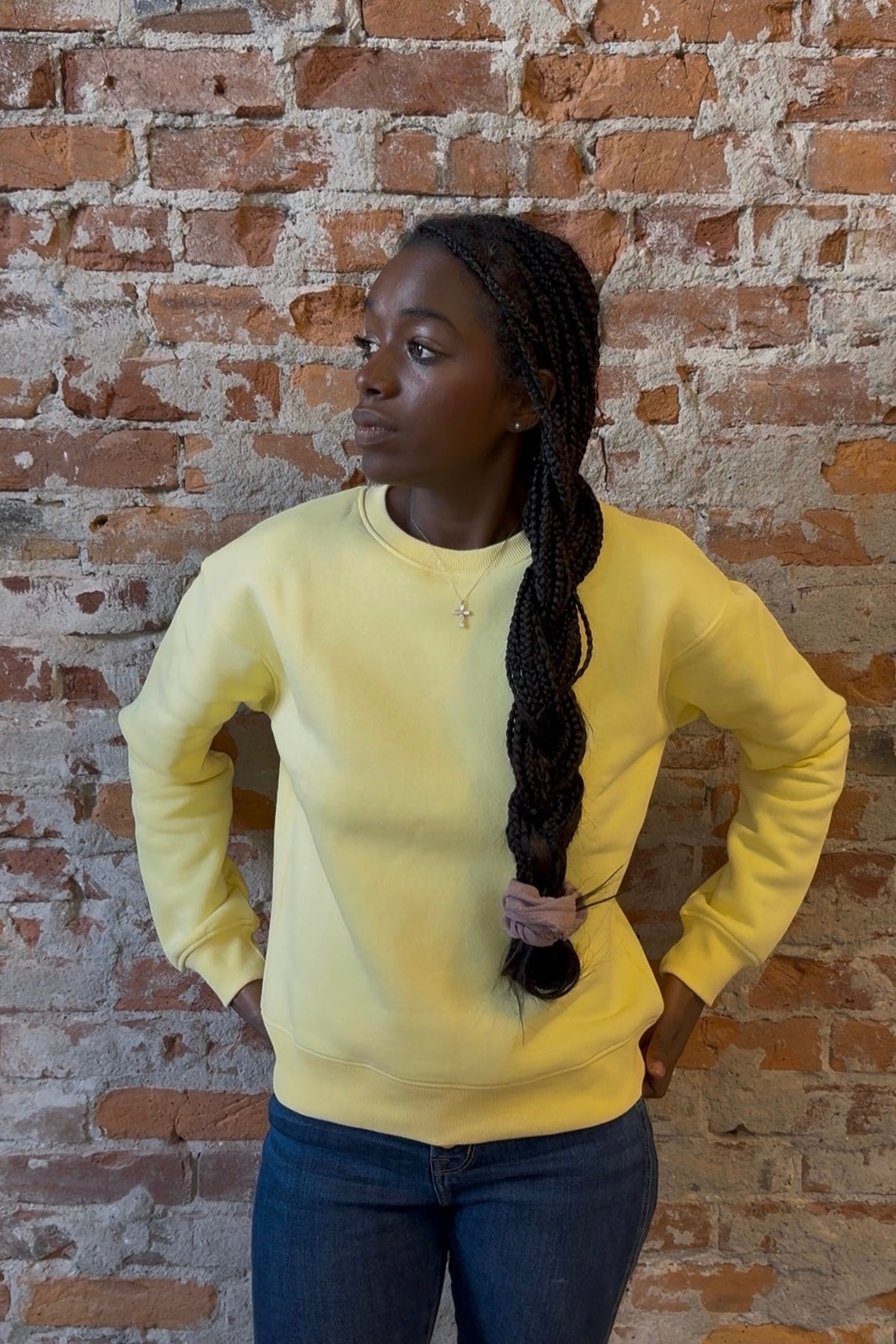 Quinn Classic Sweatshirt-Long Sleeves-Mono B-The Funky Zebra Ames, Women's Fashion Boutique in Ames, Iowa