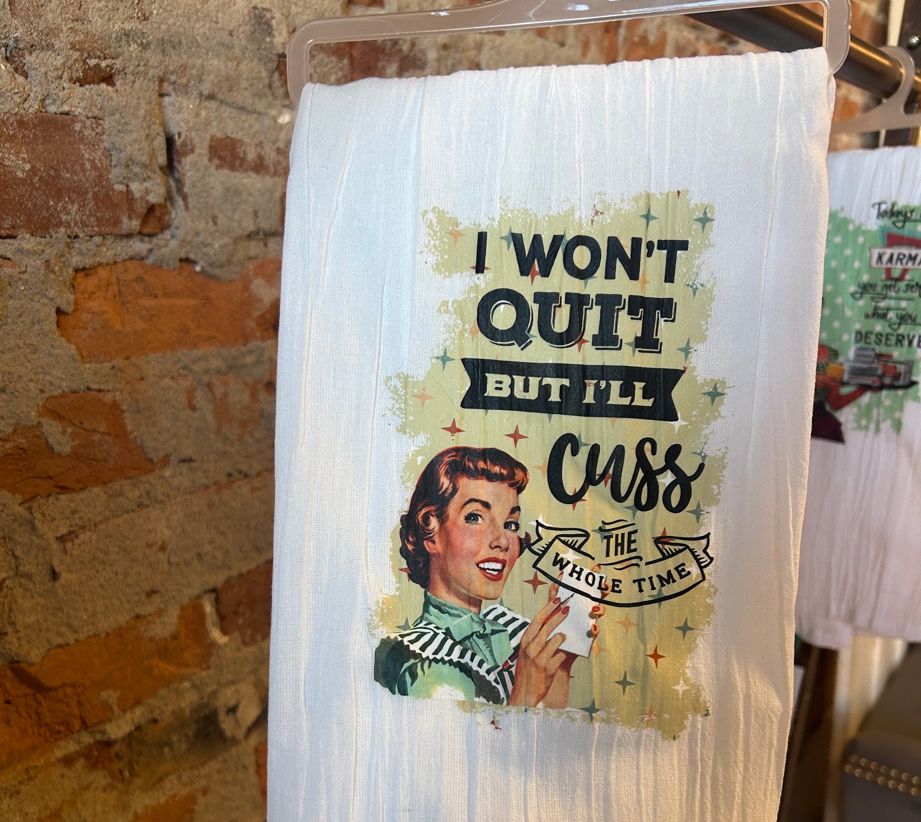 Snarky Housewives Towels-Crazy Heifers-The Funky Zebra Ames, Women's Fashion Boutique in Ames, Iowa