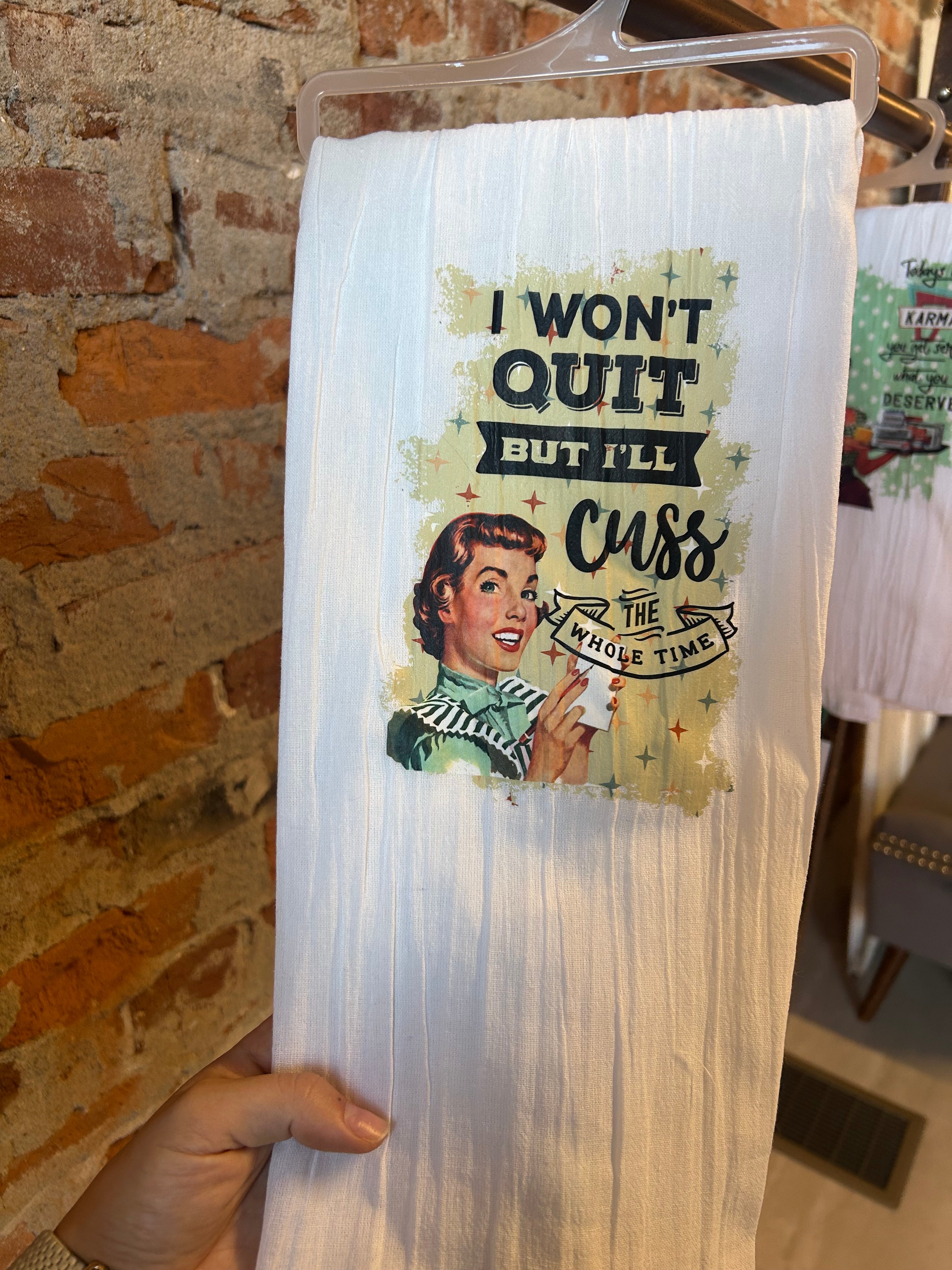 Snarky Housewives Towels-Crazy Heifers-The Funky Zebra Ames, Women's Fashion Boutique in Ames, Iowa