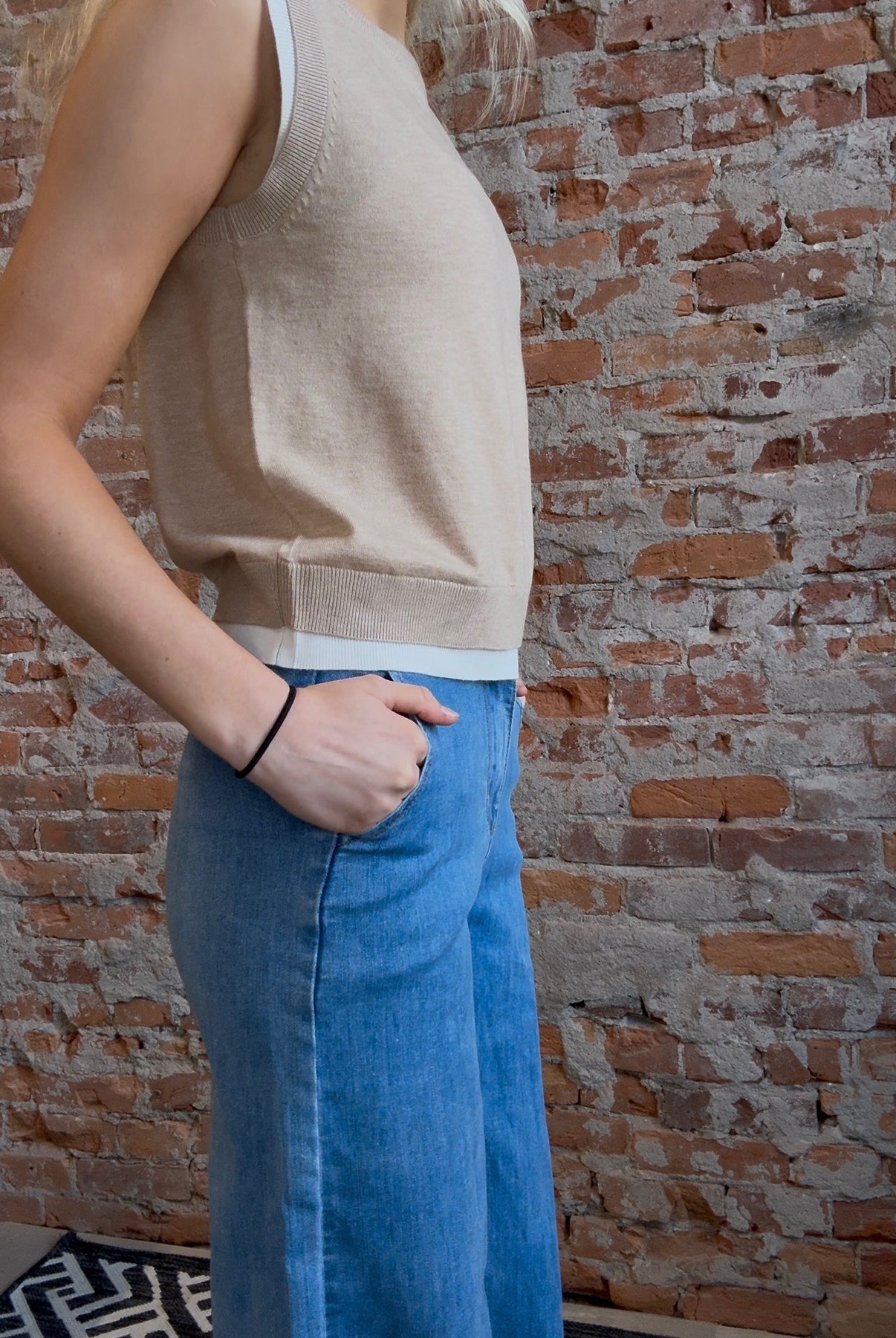 Stevie Double Layered Knit Top-Pinch-The Funky Zebra Ames, Women's Fashion Boutique in Ames, Iowa