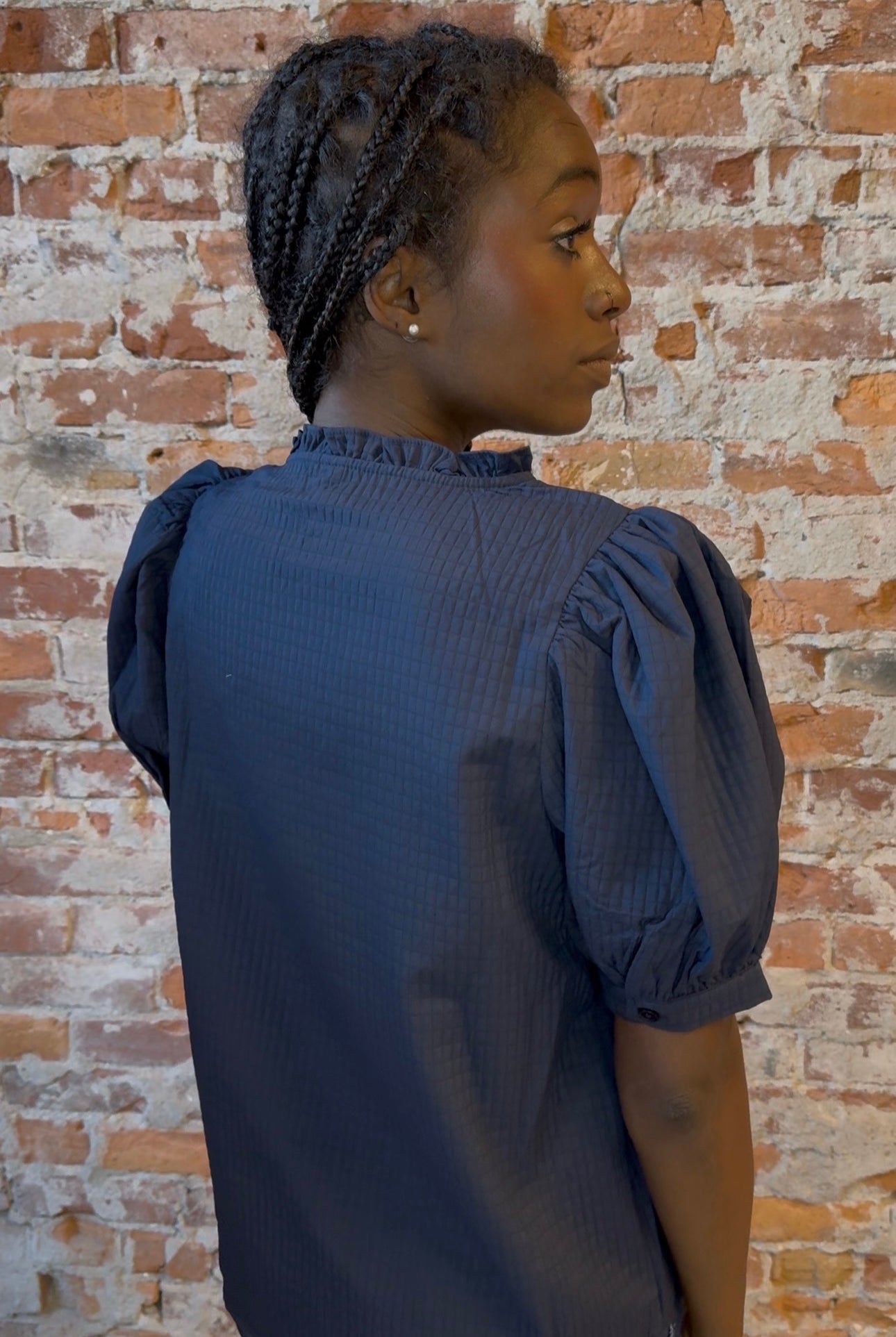 Harley Puff Sleeve Top-Short Sleeves-Glam-The Funky Zebra Ames, Women's Fashion Boutique in Ames, Iowa