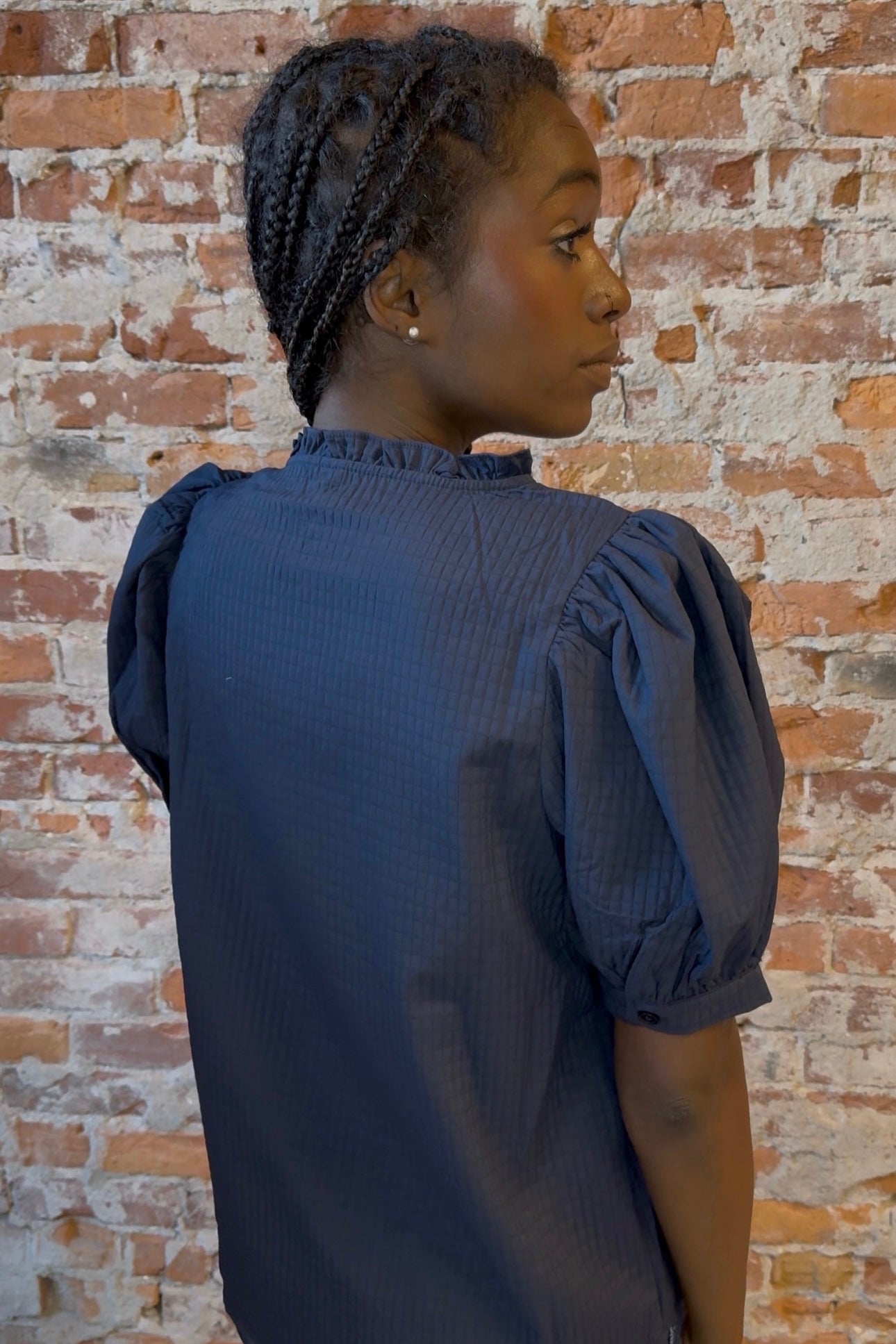 Harley Puff Sleeve Top-Short Sleeves-Glam-The Funky Zebra Ames, Women's Fashion Boutique in Ames, Iowa