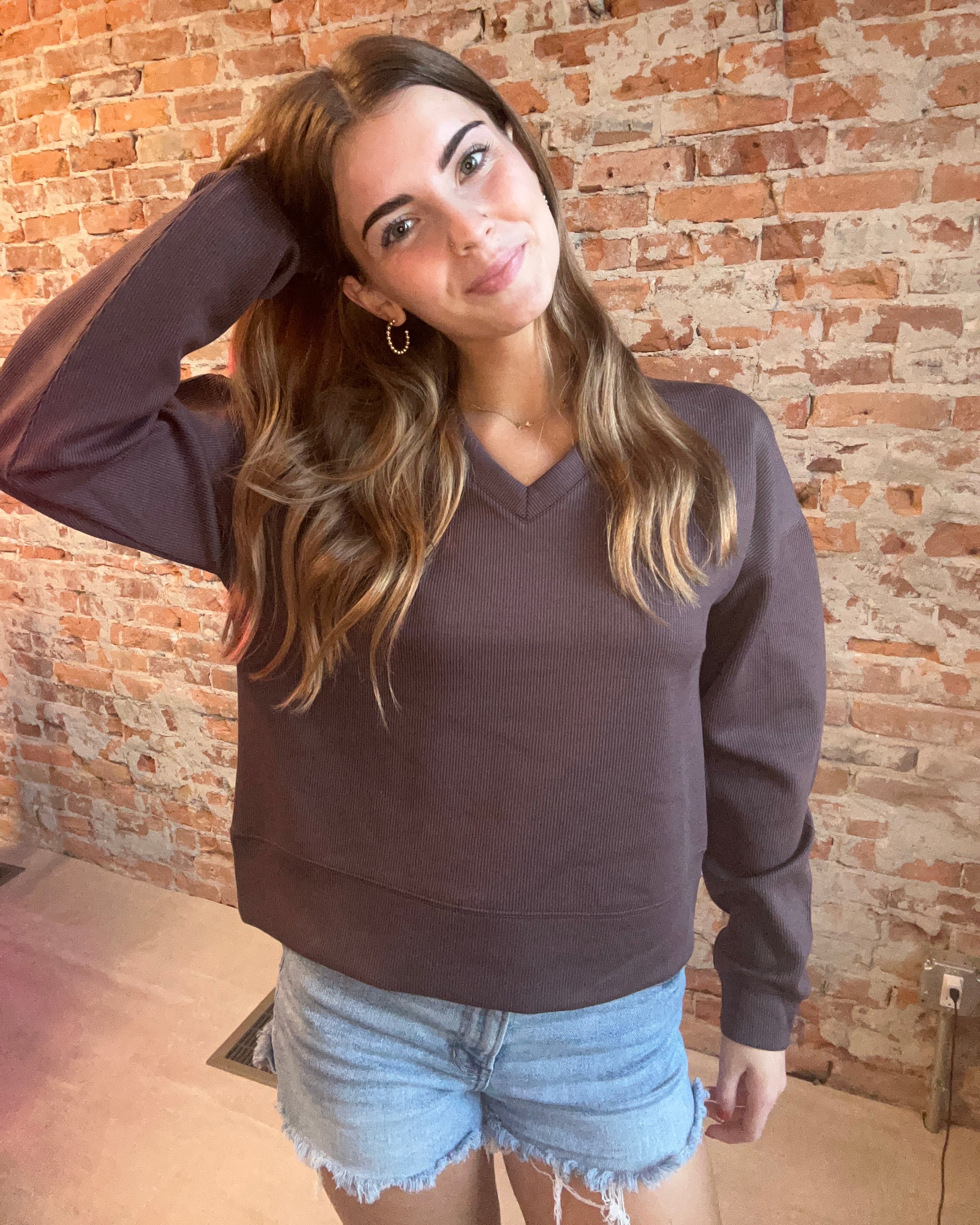 Martina V-Neck Pullover-apparel-Thread and Supply-The Funky Zebra Ames, Women's Fashion Boutique in Ames, Iowa