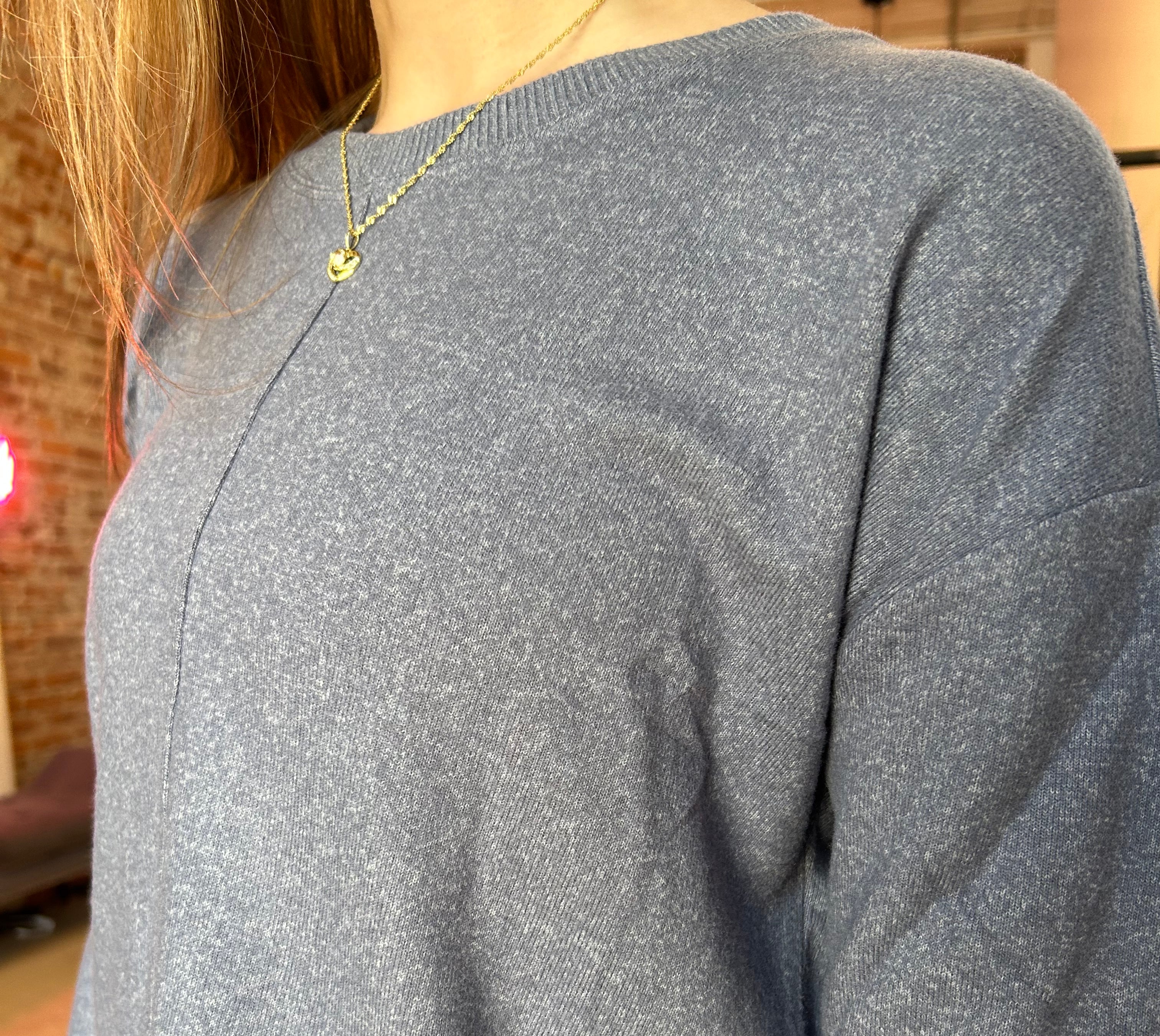 Marlys Round Neck Pullover-Long Sleeves-Be Cool-The Funky Zebra Ames, Women's Fashion Boutique in Ames, Iowa