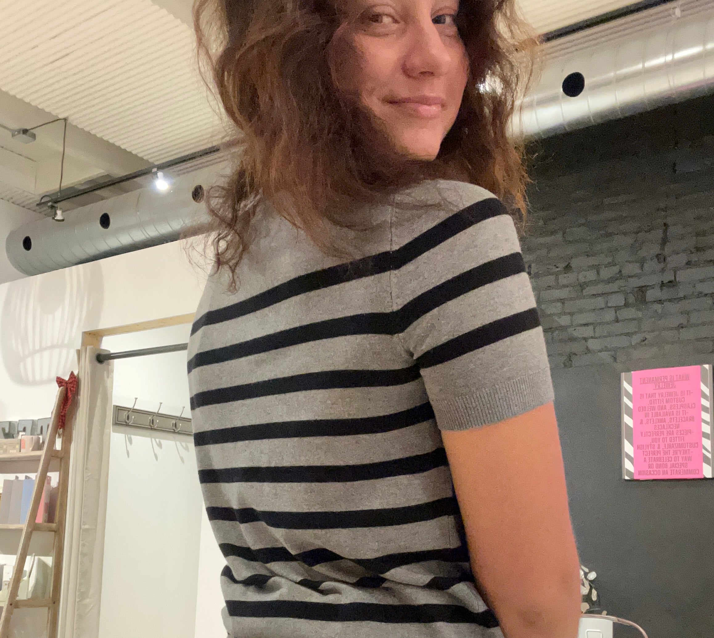 Stephanie Classic Striped Sweater-apparel-Be Cool-The Funky Zebra Ames, Women's Fashion Boutique in Ames, Iowa