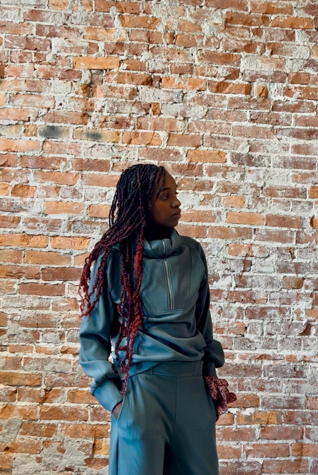 Lola Quarter Zip & Pants Set-Long Sleeves-Zenana-The Funky Zebra Ames, Women's Fashion Boutique in Ames, Iowa