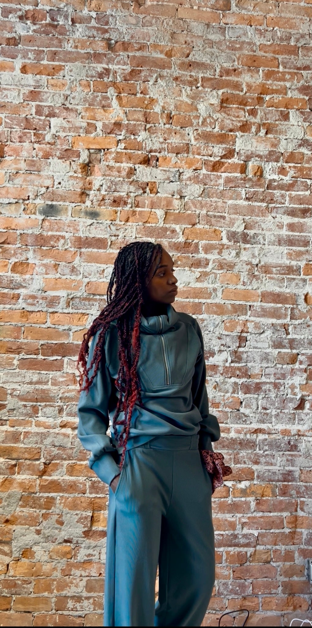 Lola Quarter Zip & Pants Set-Long Sleeves-Zenana-The Funky Zebra Ames, Women's Fashion Boutique in Ames, Iowa