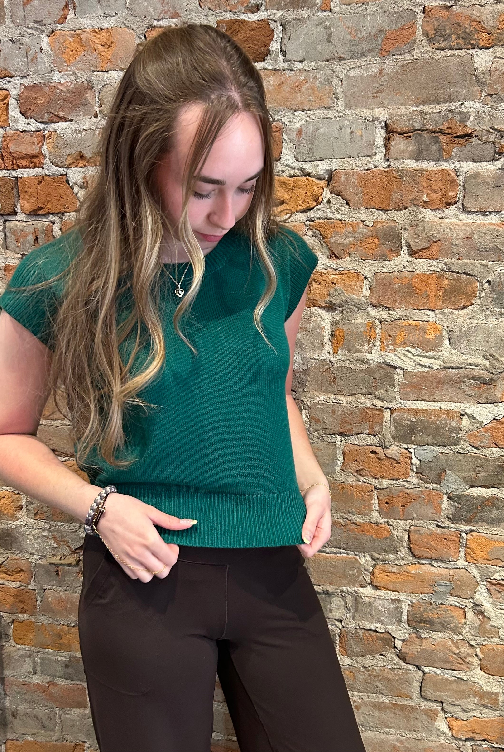 Lulu Cap Sleeve Sweater-apparel-Pinch-The Funky Zebra Ames, Women's Fashion Boutique in Ames, Iowa