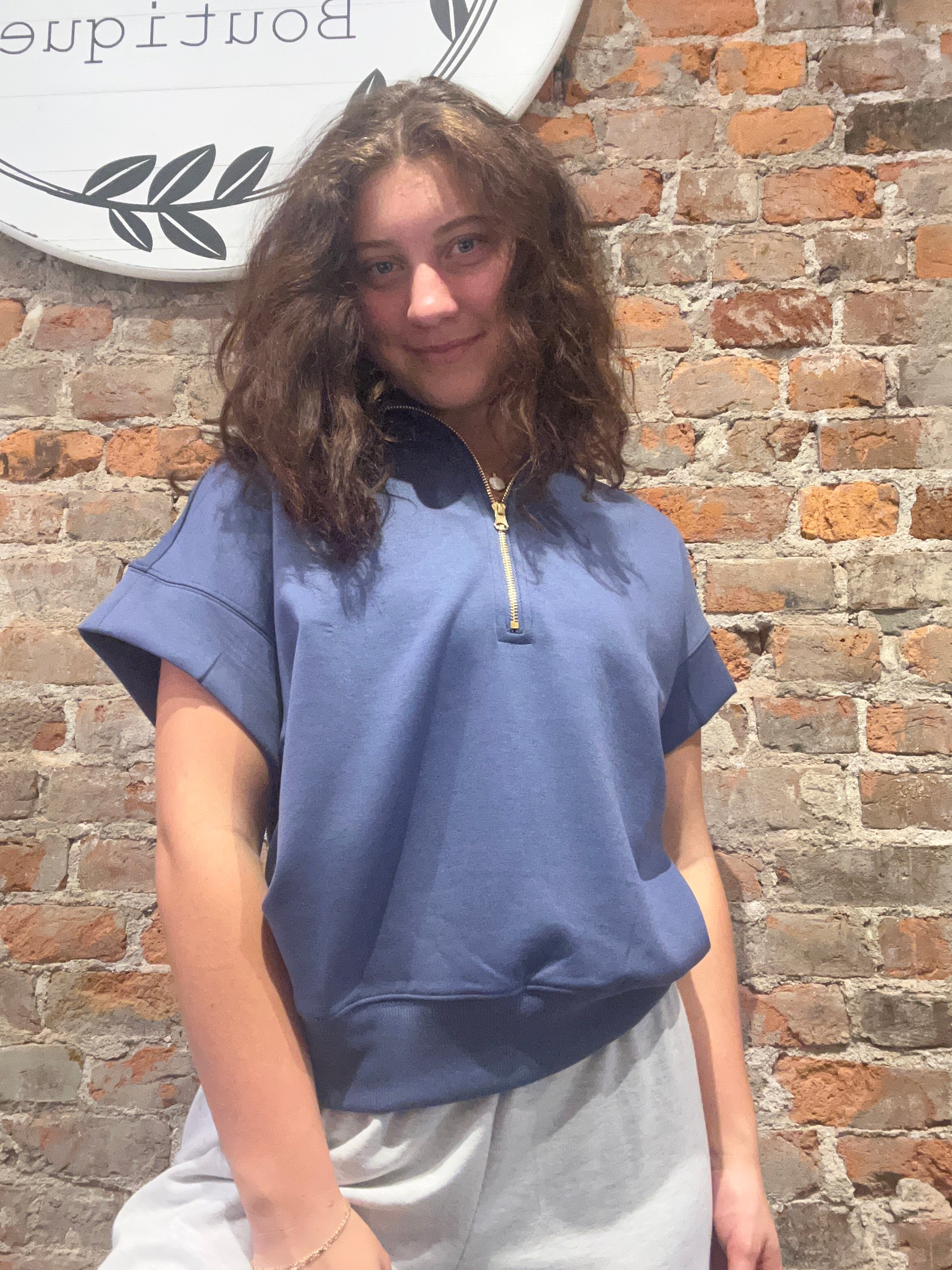 Lana Scuba Pullover-Short Sleeves-Zenana-The Funky Zebra Ames, Women's Fashion Boutique in Ames, Iowa