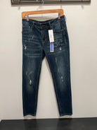 MN Dark Wash Mid Rise Skinny-Jeans-The Funky Zebra Ames-The Funky Zebra Ames, Women's Fashion Boutique in Ames, Iowa