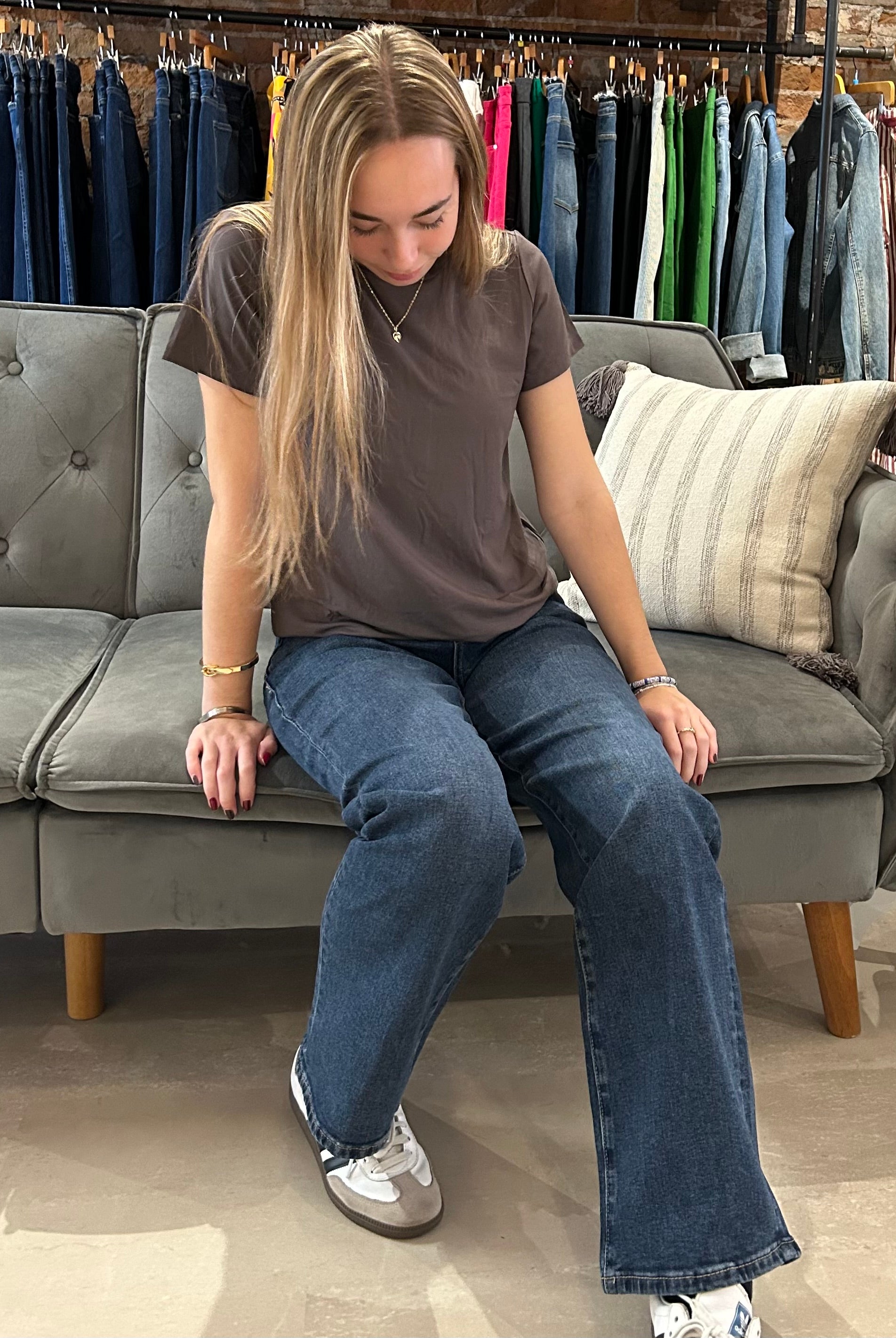 Midnight Loose Straight Denim-Jeans-Mica-The Funky Zebra Ames, Women's Fashion Boutique in Ames, Iowa