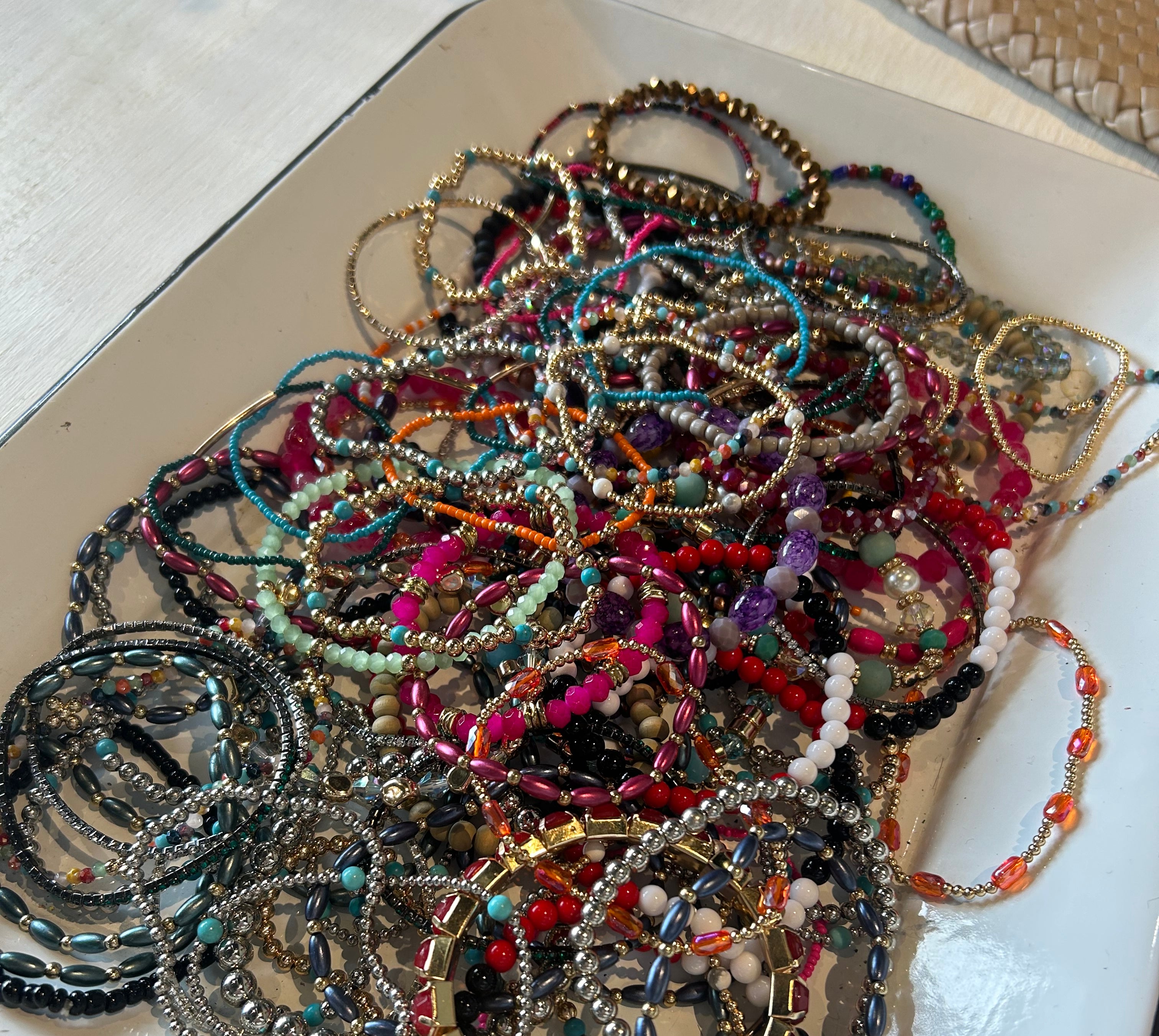 $2.99 Beaded Bracelet-Accessories-The Funky Zebra Ames-The Funky Zebra Ames, Women's Fashion Boutique in Ames, Iowa