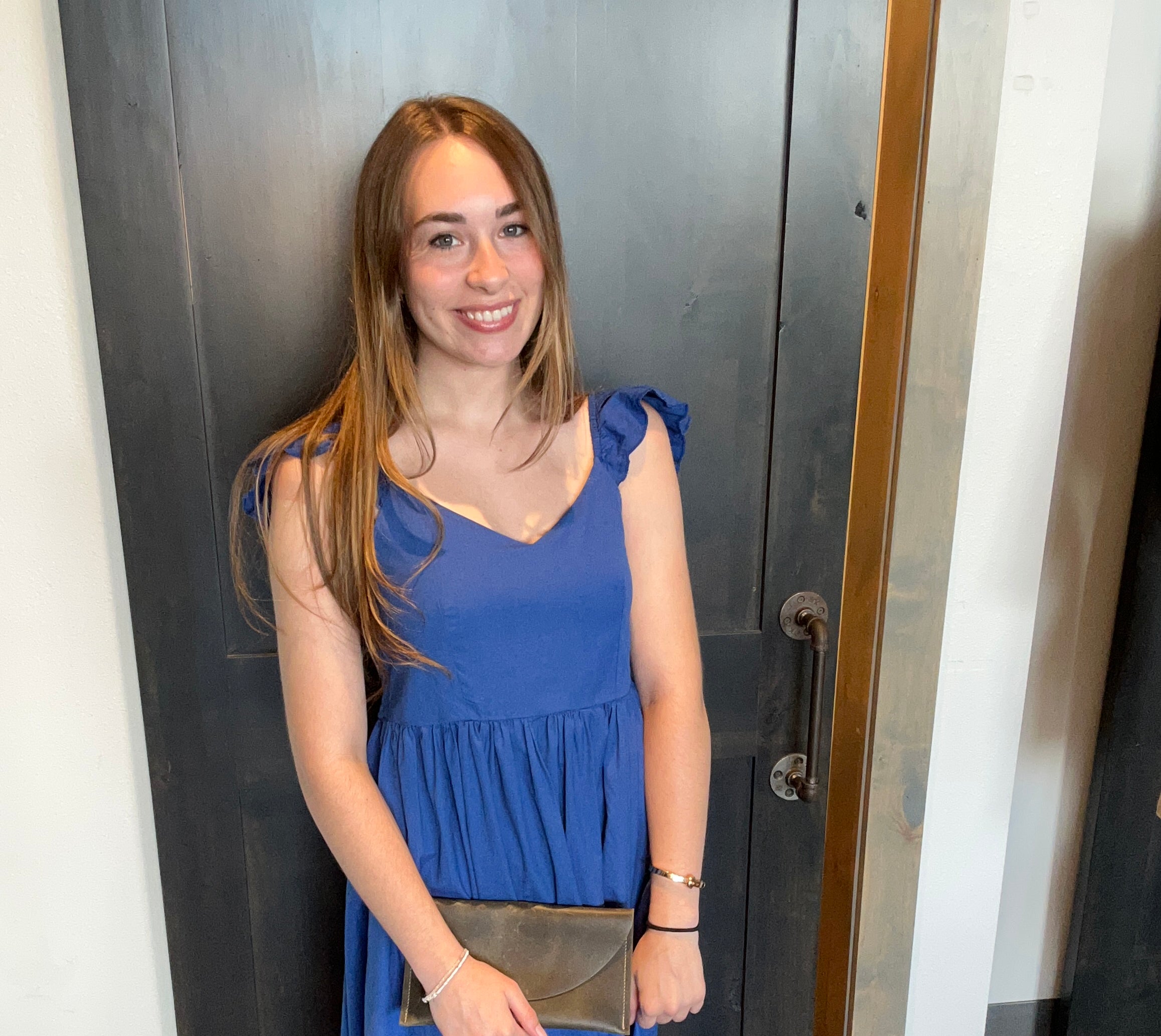 Sierra Blue Dress-Molly Bracken-The Funky Zebra Ames, Women's Fashion Boutique in Ames, Iowa