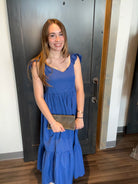 Sierra Blue Dress-Molly Bracken-The Funky Zebra Ames, Women's Fashion Boutique in Ames, Iowa