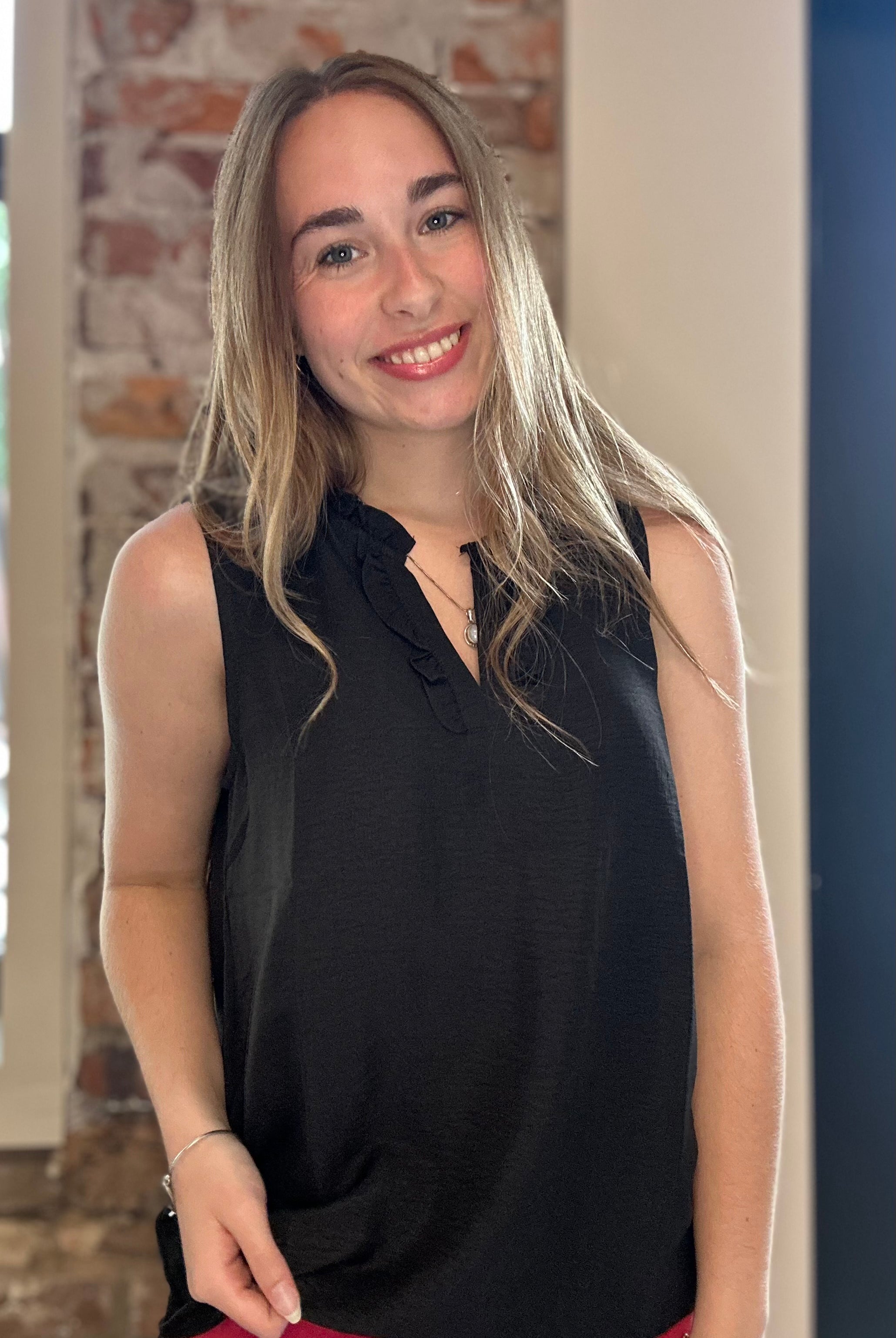 Marlie Sleeveless Top-apparel-Staccato-The Funky Zebra Ames, Women's Fashion Boutique in Ames, Iowa