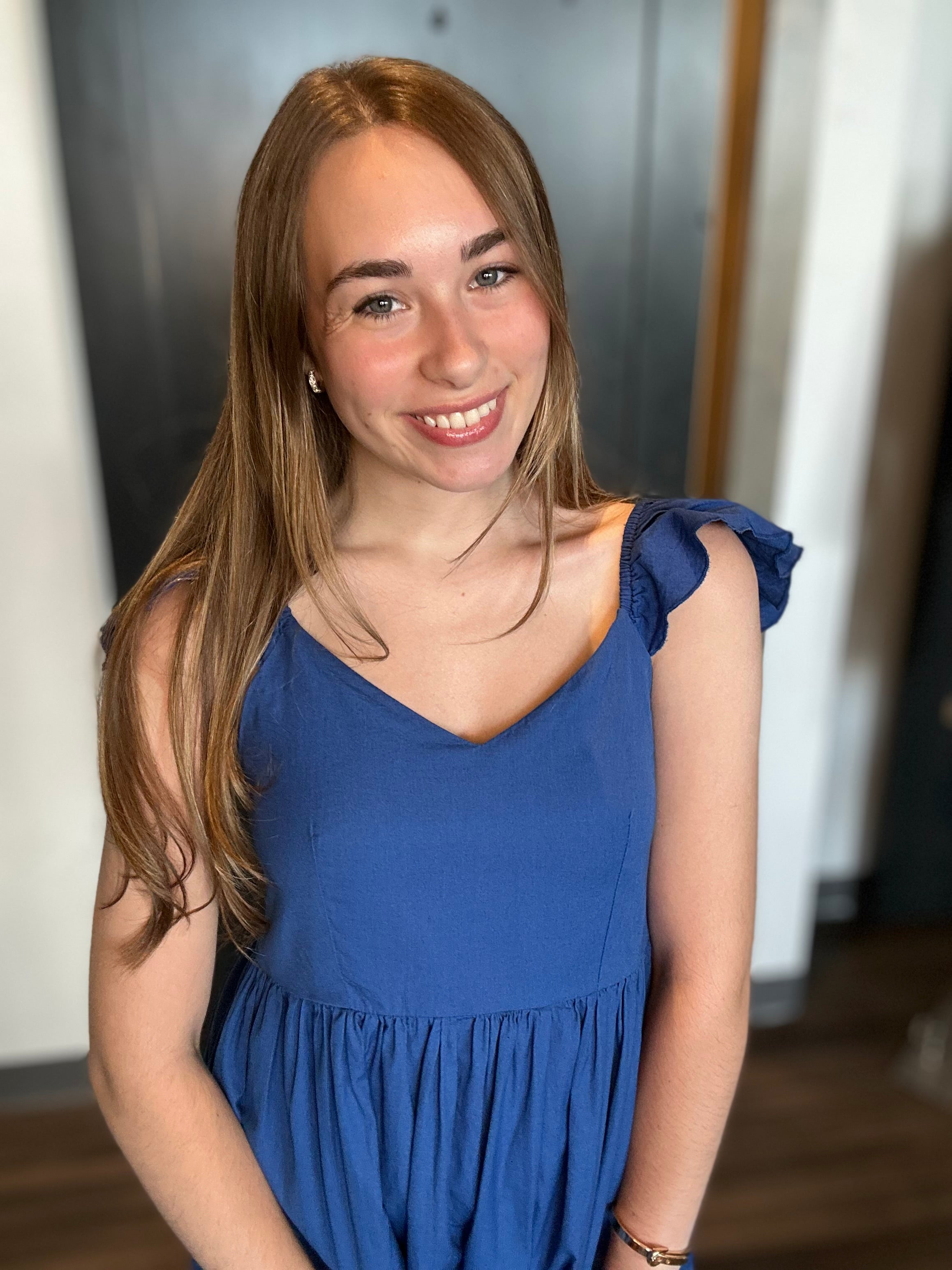 Sierra Blue Dress-Molly Bracken-The Funky Zebra Ames, Women's Fashion Boutique in Ames, Iowa