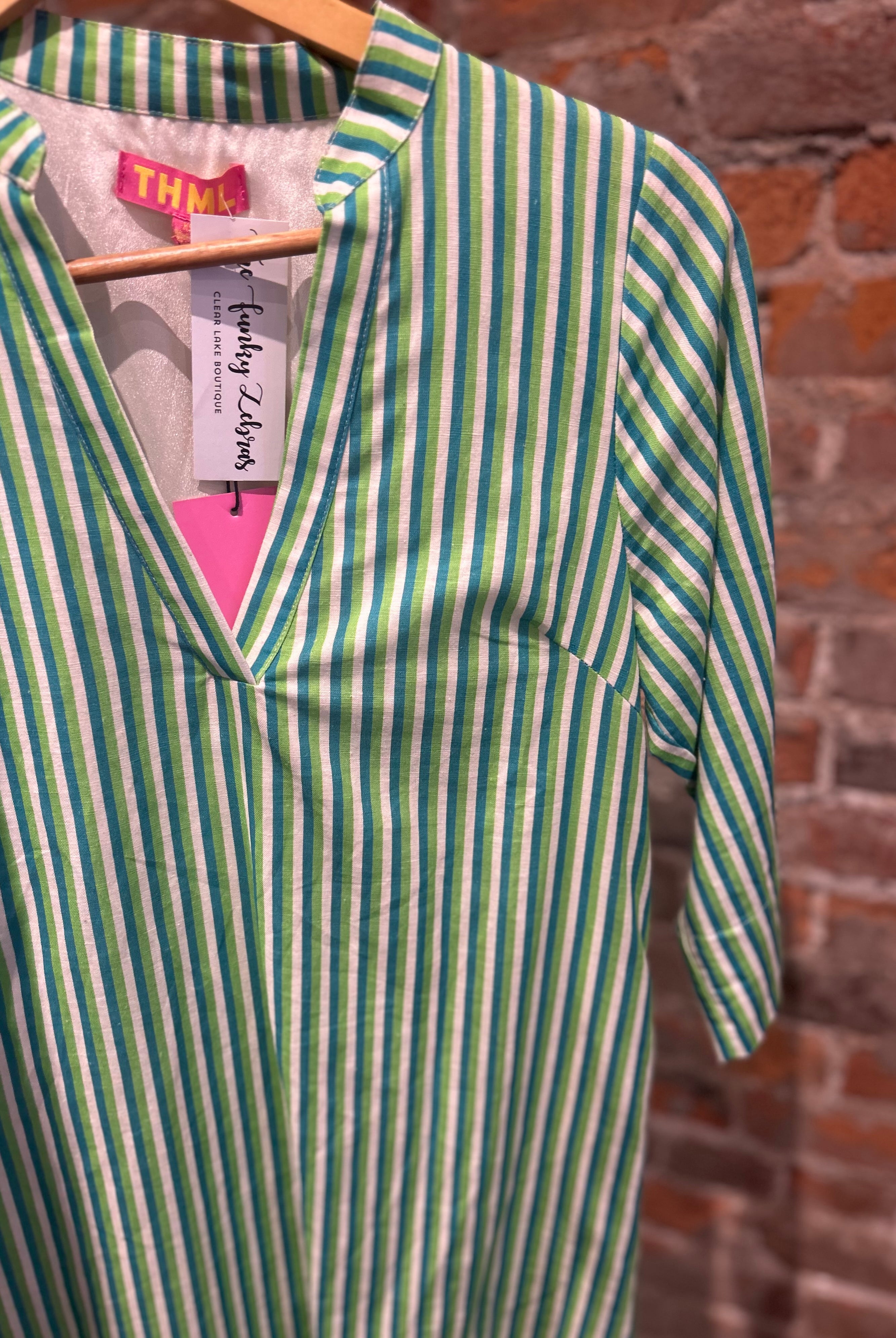 Bea Striped Shirt Dress-The Funky Zebra Ames-The Funky Zebra Ames, Women's Fashion Boutique in Ames, Iowa