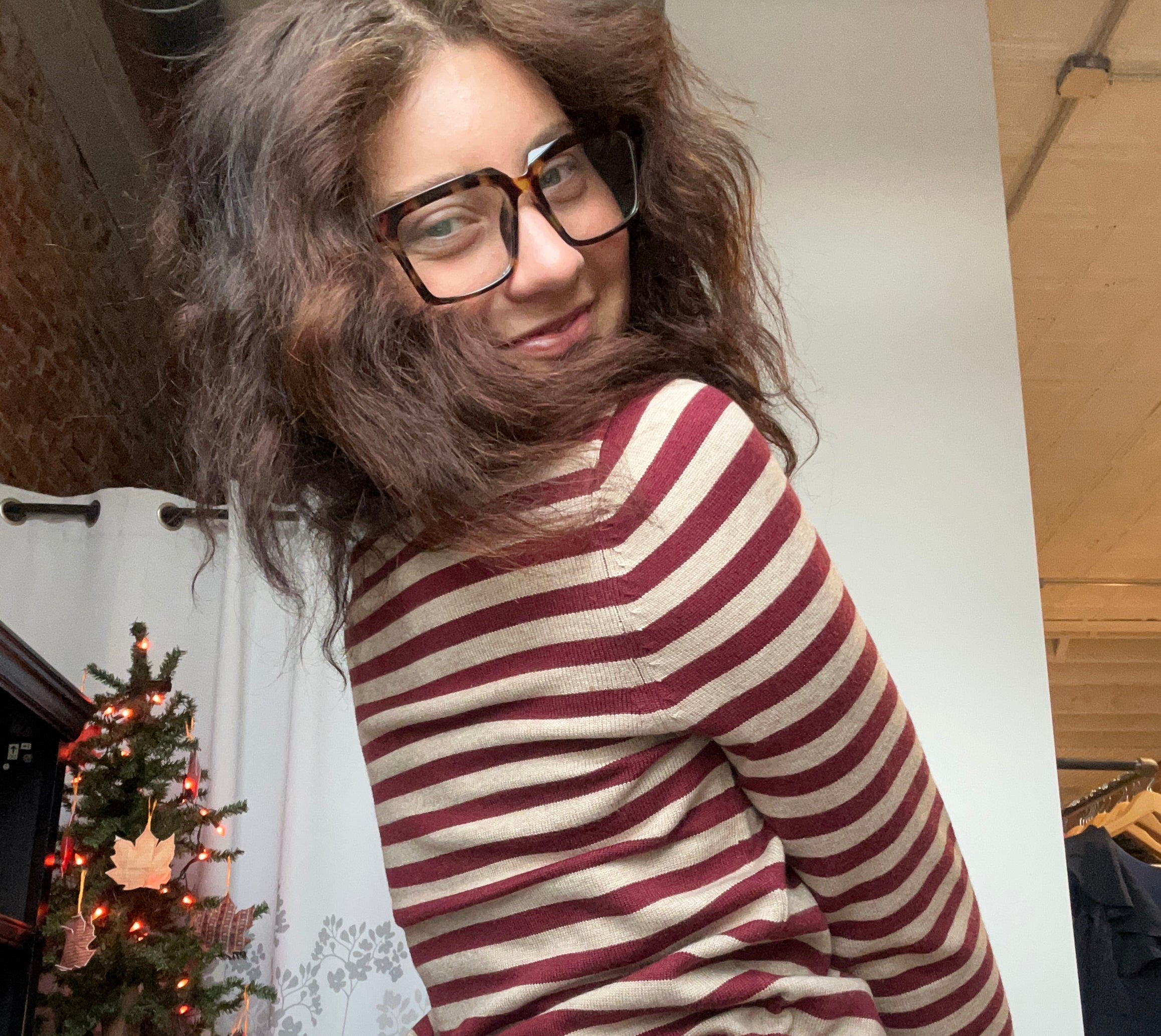 Clara Striped Sweater-apparel-Be Cool-The Funky Zebra Ames, Women's Fashion Boutique in Ames, Iowa