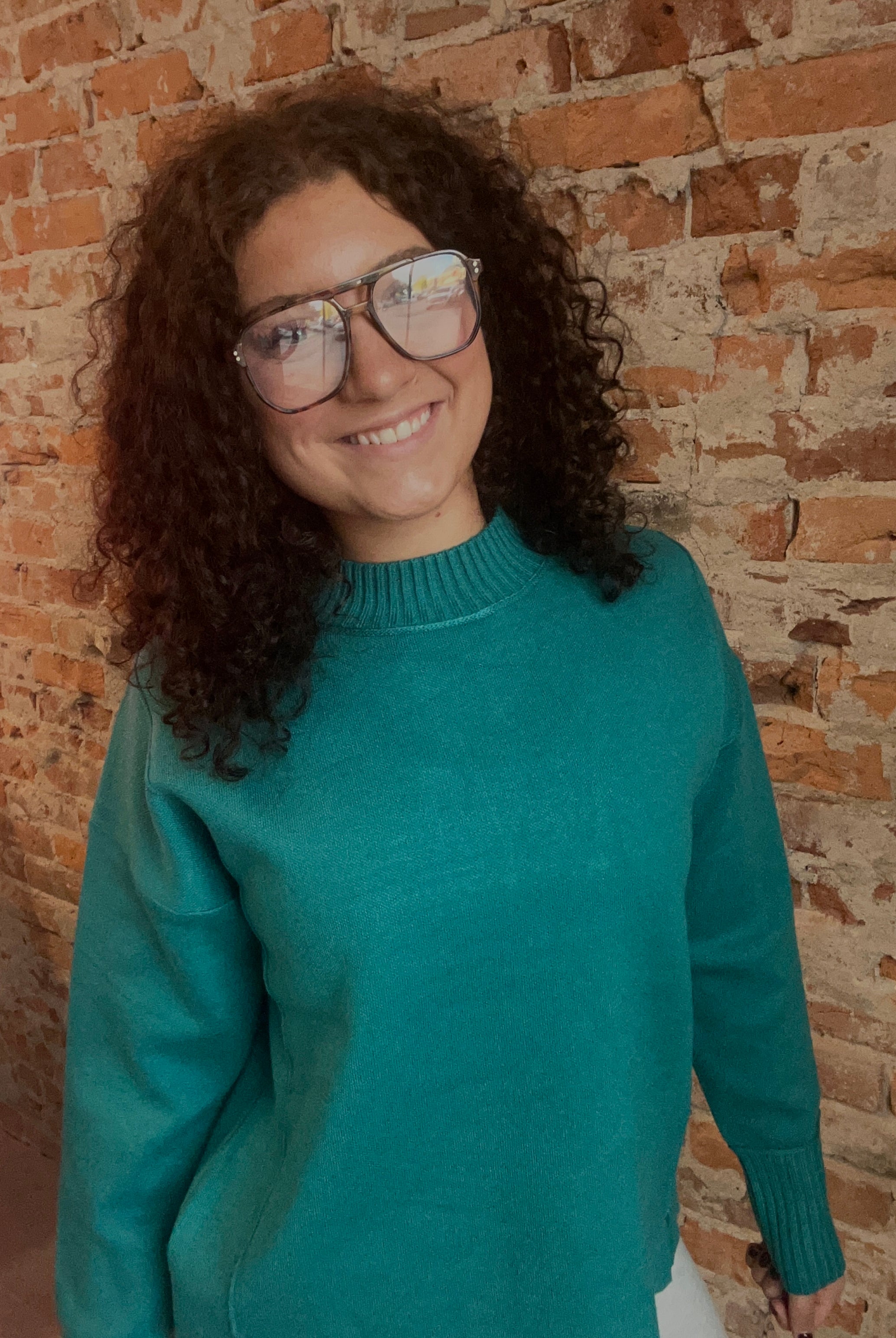 Carolyn Jade Sweater-apparel-Staccato-The Funky Zebra Ames, Women's Fashion Boutique in Ames, Iowa