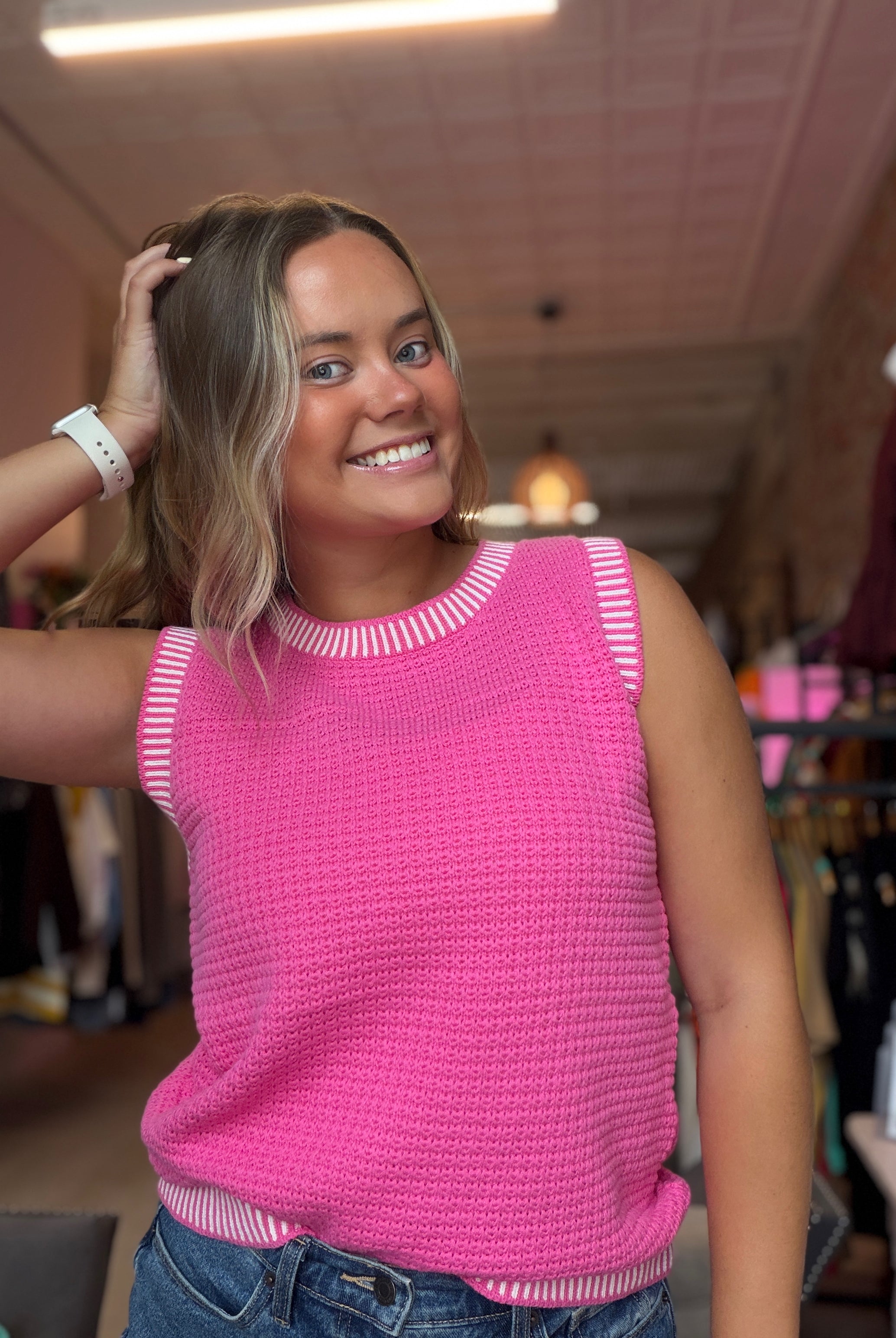 Delaney Ribbed Waffle Sweater-2 Colors-Sweaters-Staccato-The Funky Zebra Ames, Women's Fashion Boutique in Ames, Iowa