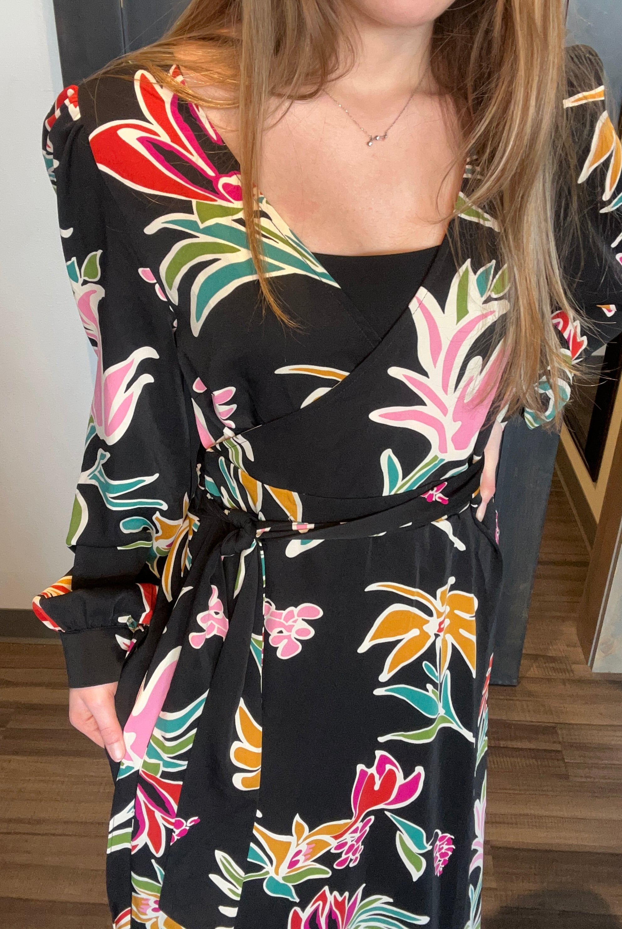 CL June Floral Dress-The Funky Zebra Ames-The Funky Zebra Ames, Women's Fashion Boutique in Ames, Iowa