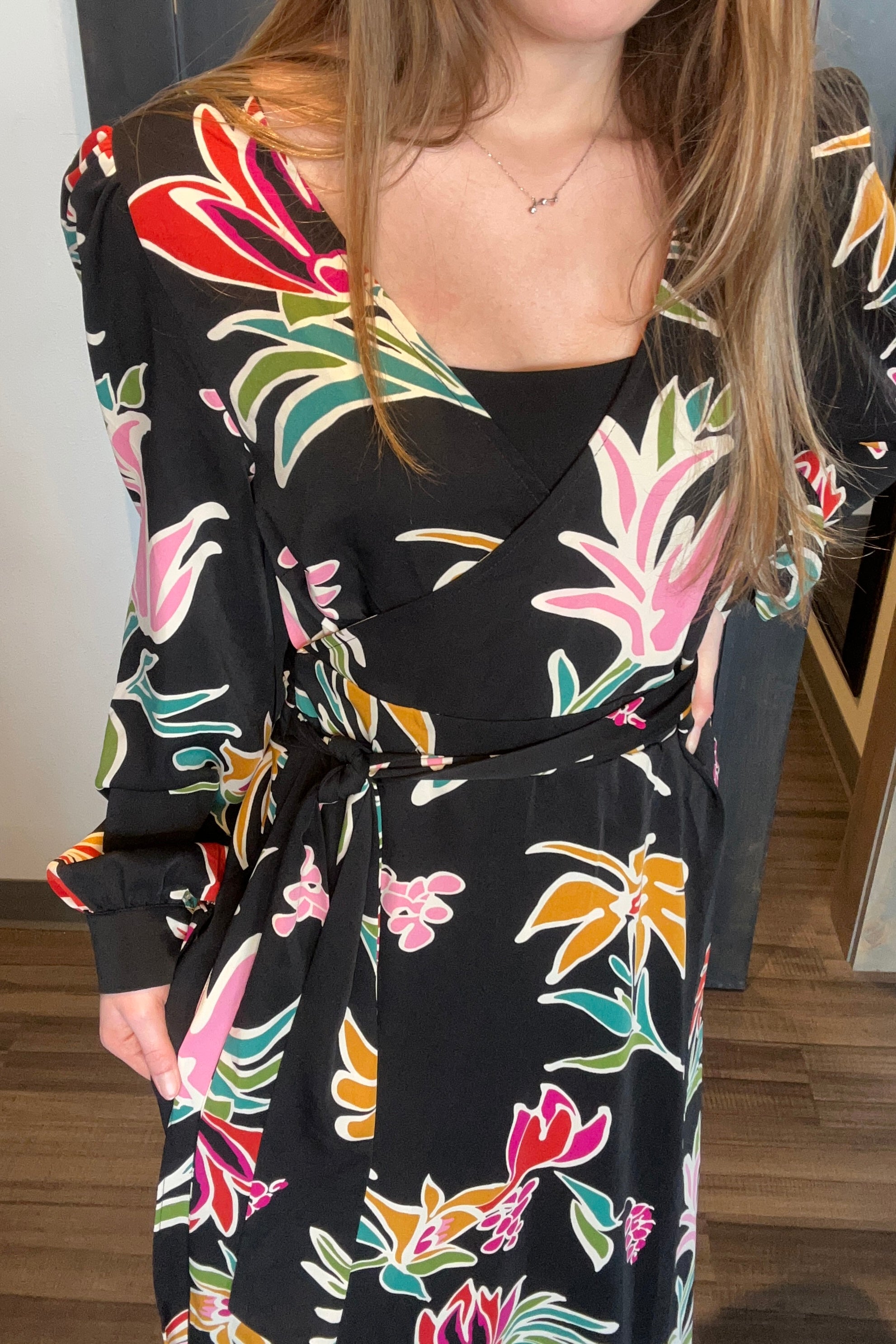 CL June Floral Dress-The Funky Zebra Ames-The Funky Zebra Ames, Women's Fashion Boutique in Ames, Iowa