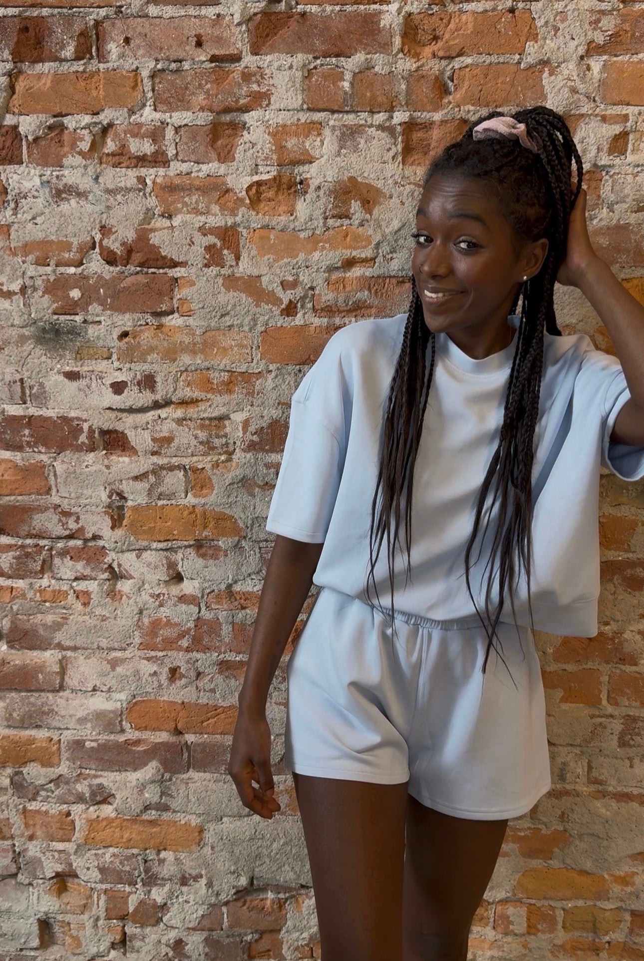 Laguna Scuba Lounge Set-apparel-Mono B-The Funky Zebra Ames, Women's Fashion Boutique in Ames, Iowa